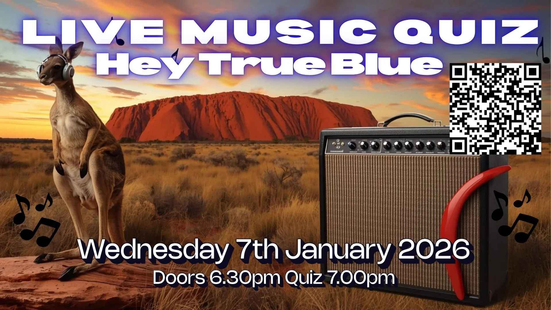 Live Music Quiz - Hey True Blue