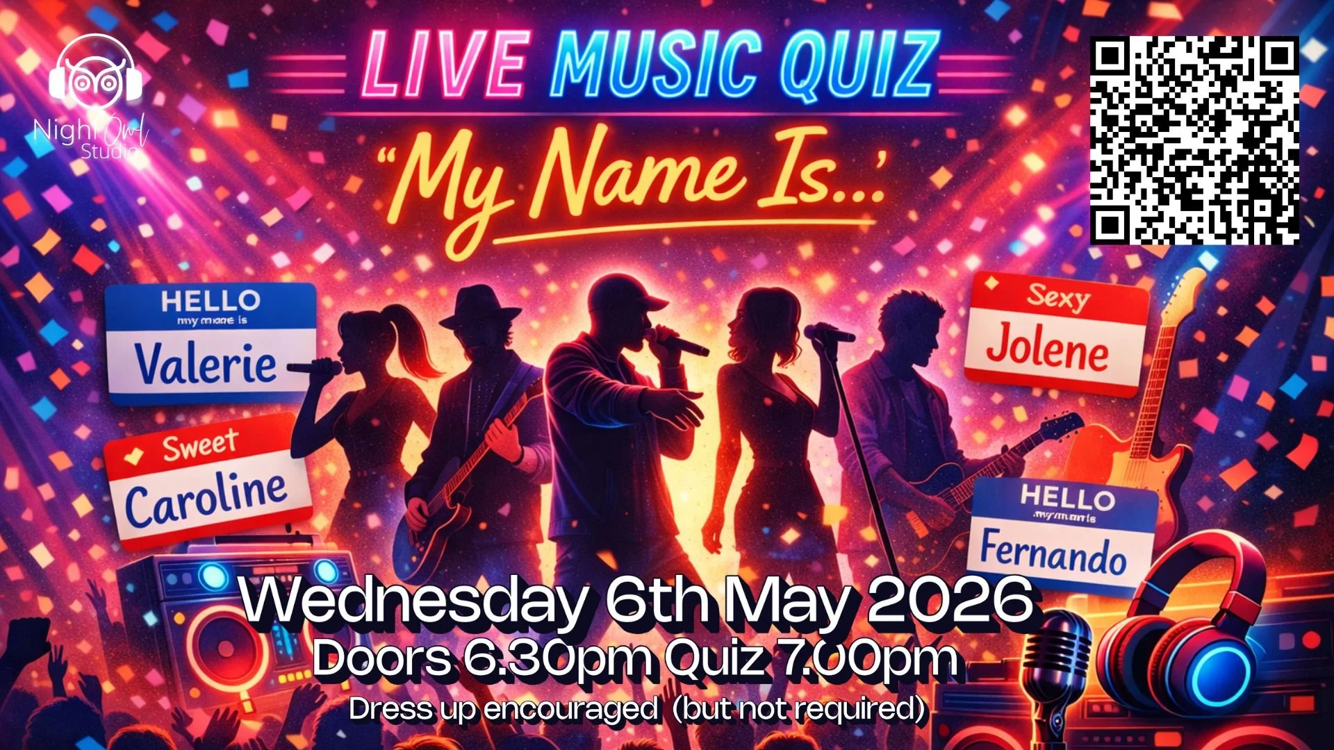 Live Music Quiz - My Name Is....