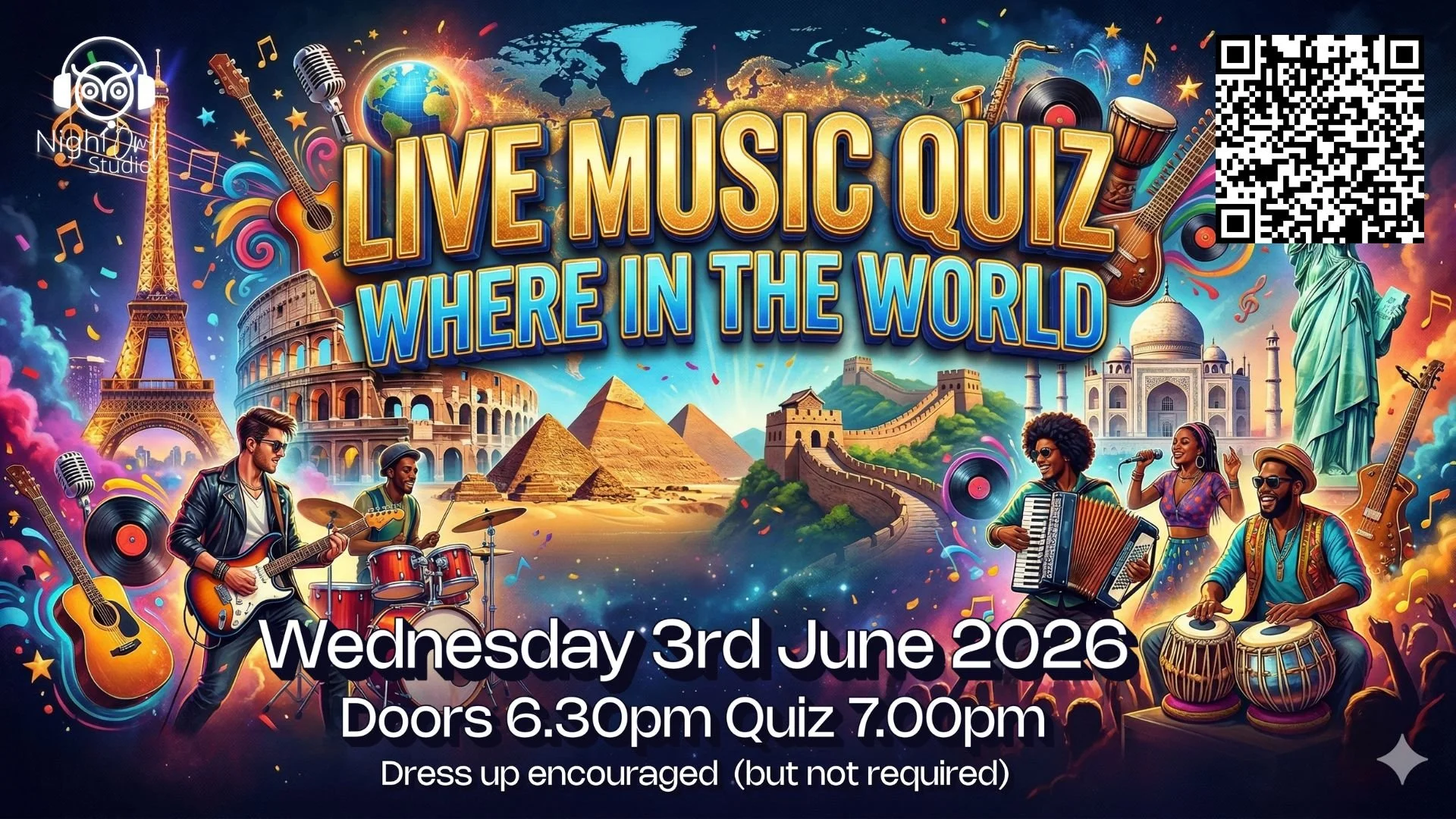 Live Music Quiz - Around The World