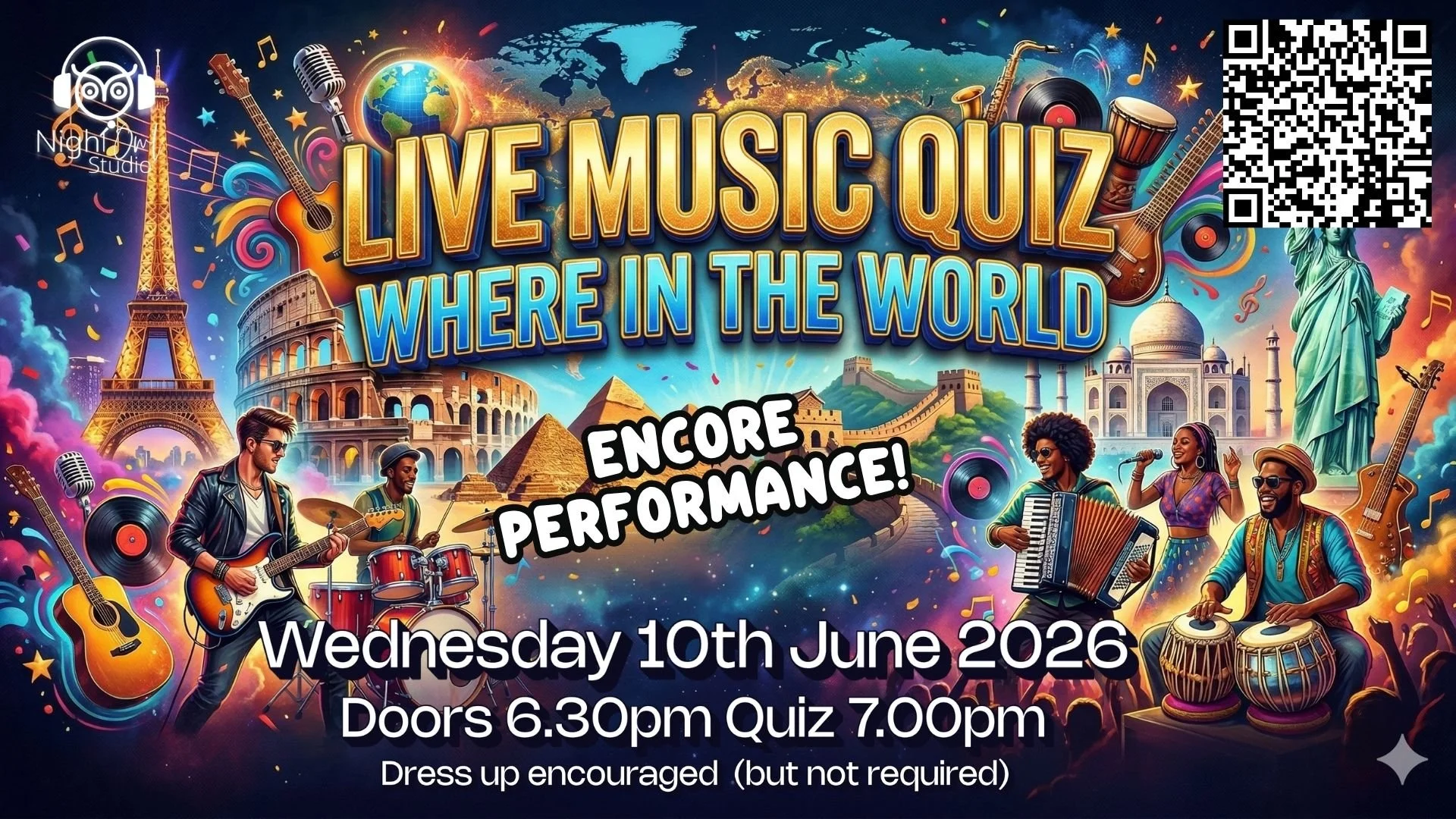 Encore Live Music Quiz - Around The World