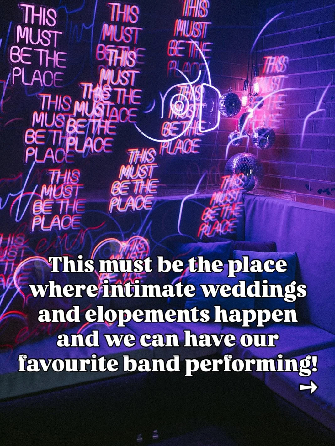 This place looked unreal online&hellip; until we got there&hellip; and it was EXACTLY what we pictured for our wedding!!

Is what we hear you say when you walk into our space! 

We are very unique, we know we aren&rsquo;t for everyone but the ones we