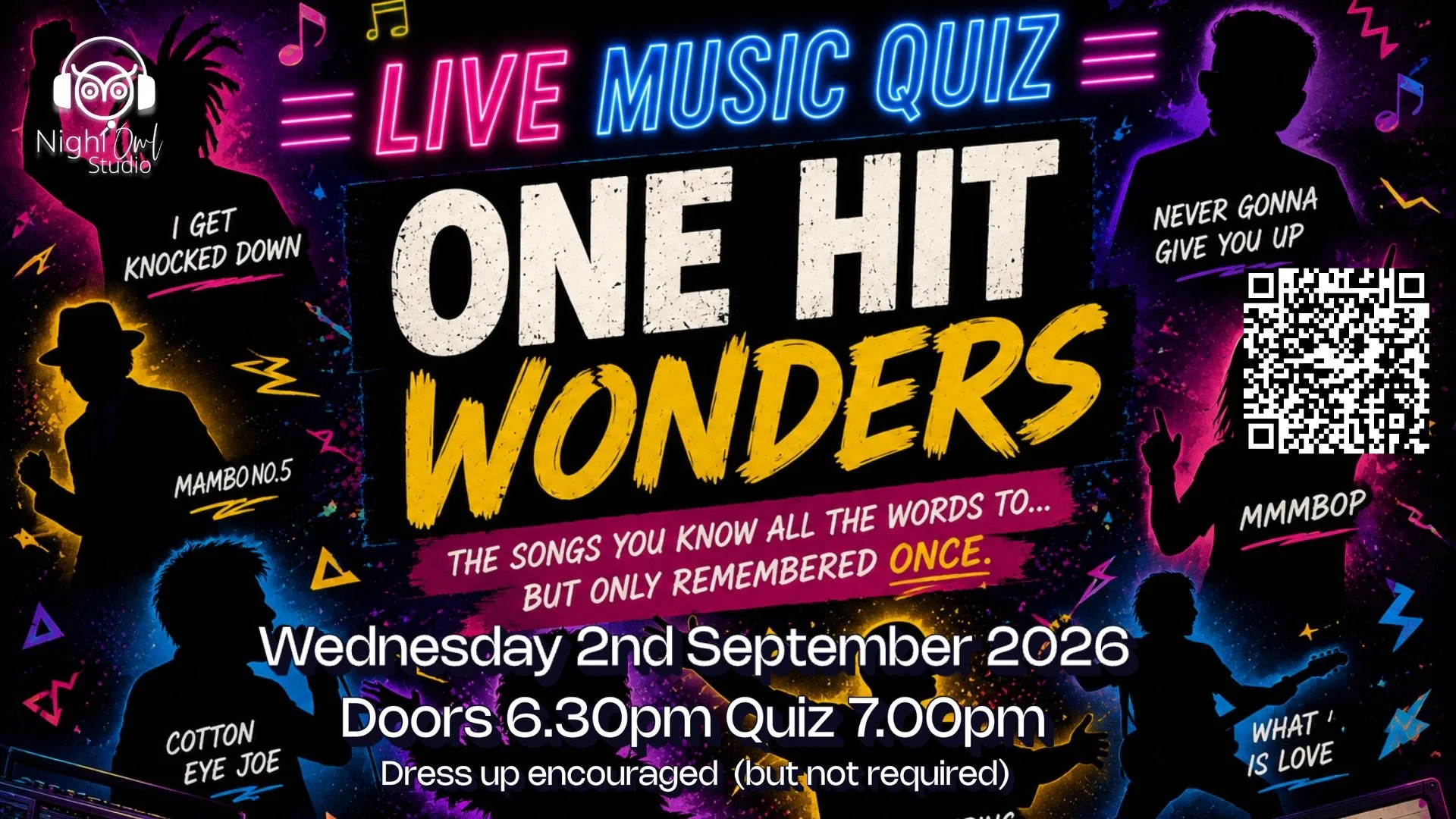 Live Music Quiz - One Hit Wonders