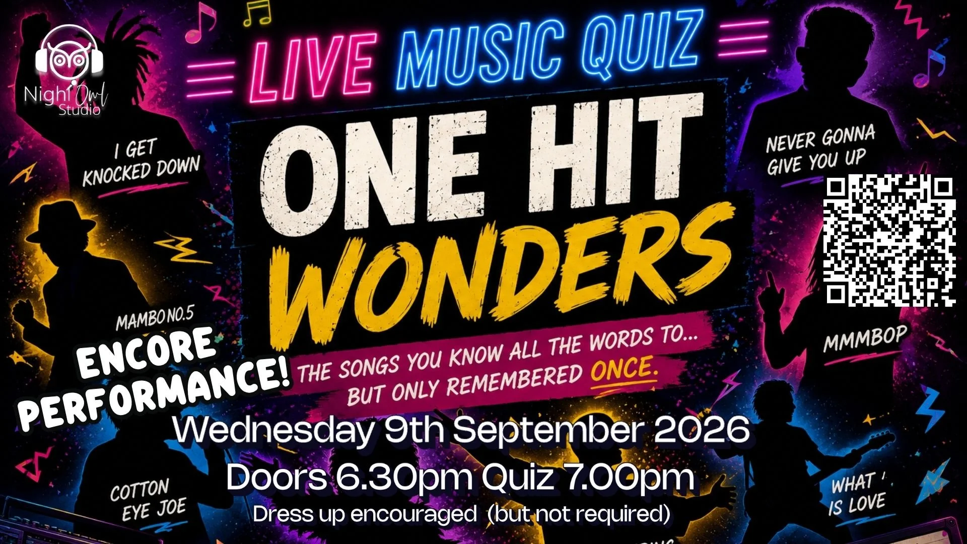 Encore Live Music Quiz - One Hit Wonders 