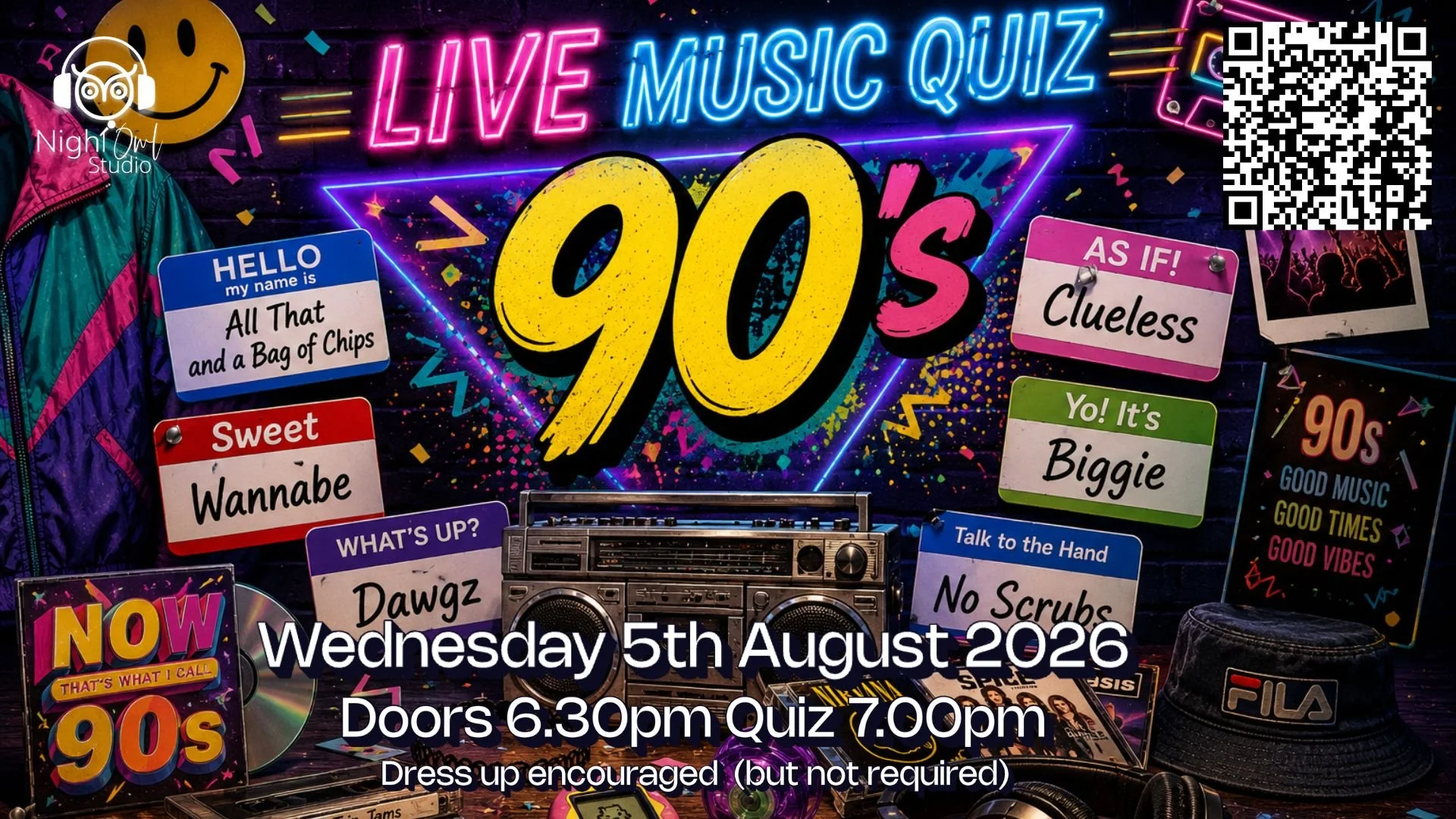 Live Music Quiz - The 90's 