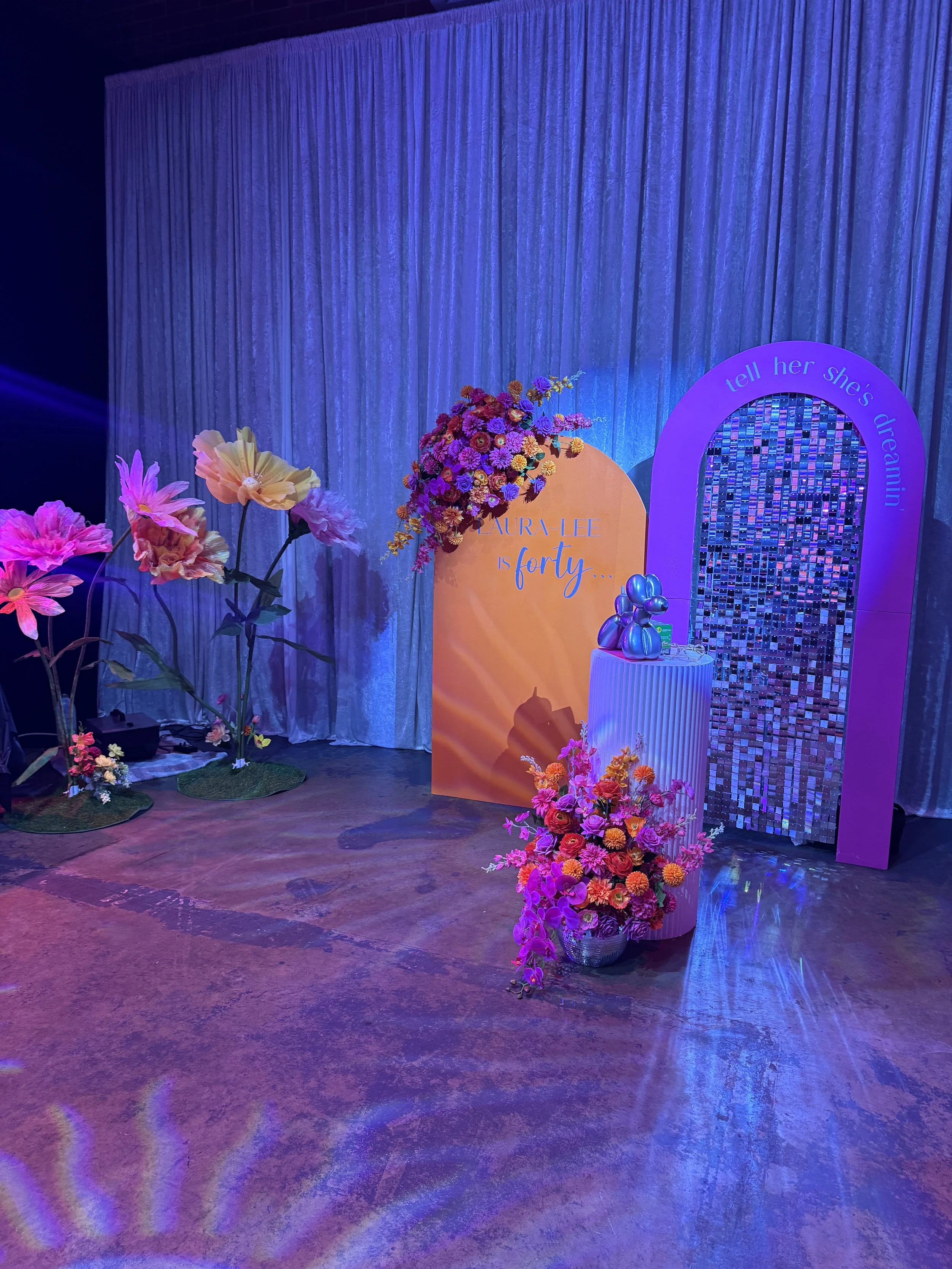 Photo backdrop and props