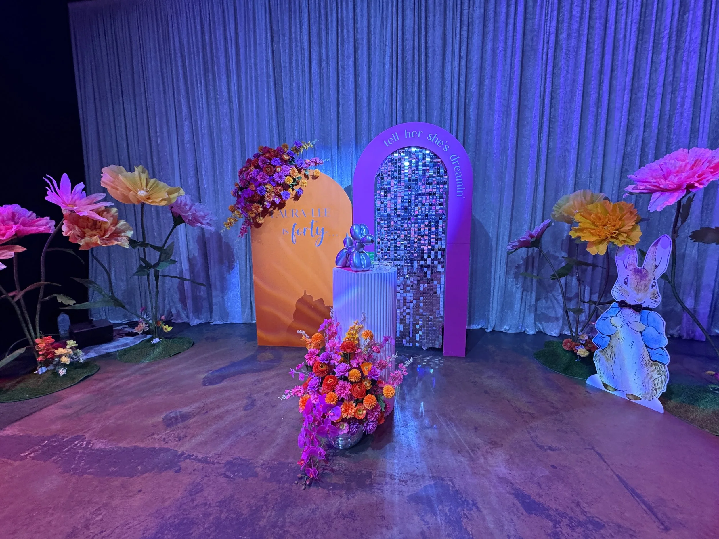 Photo backdrop and props