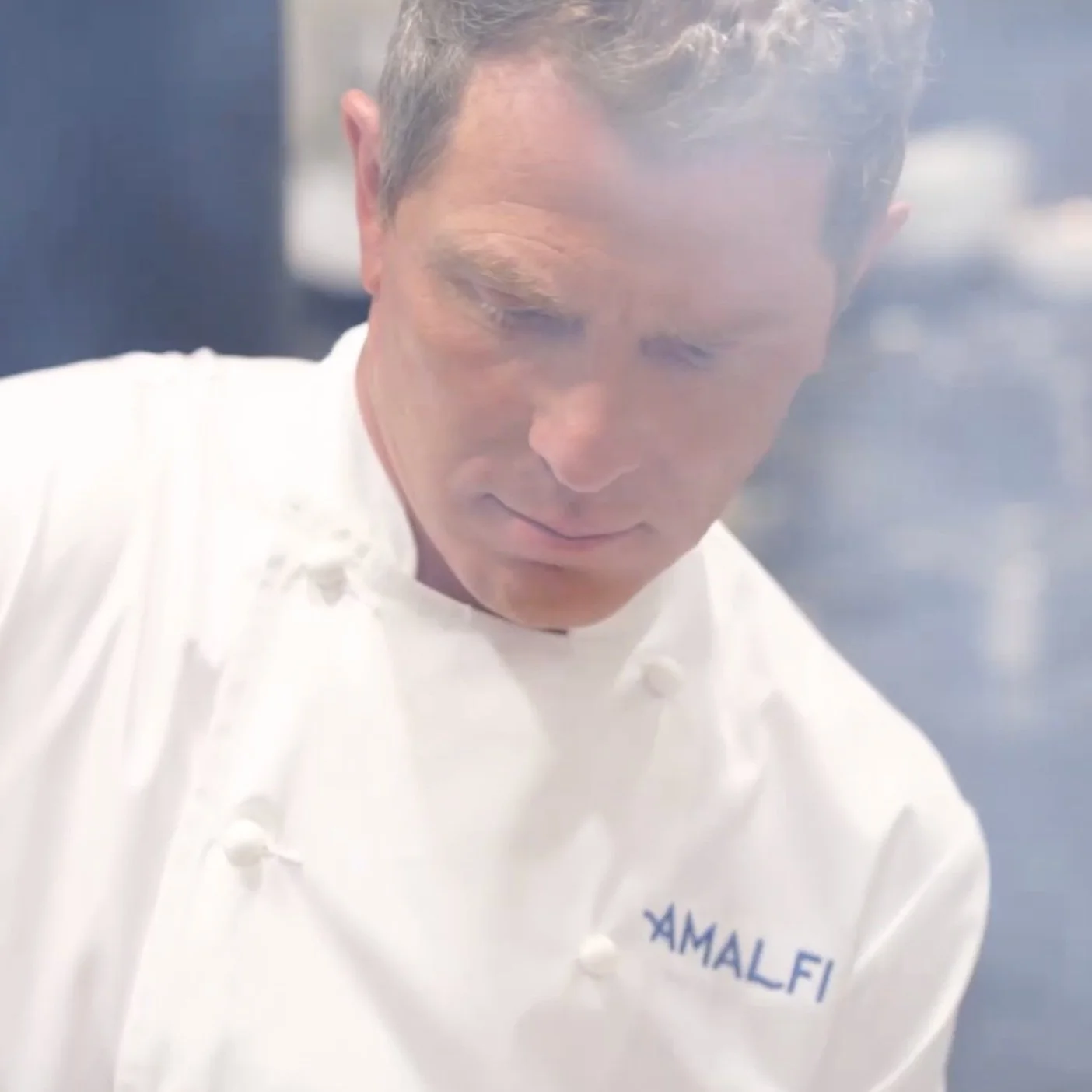bobby flay cooking smoke rising amalfi las vegas