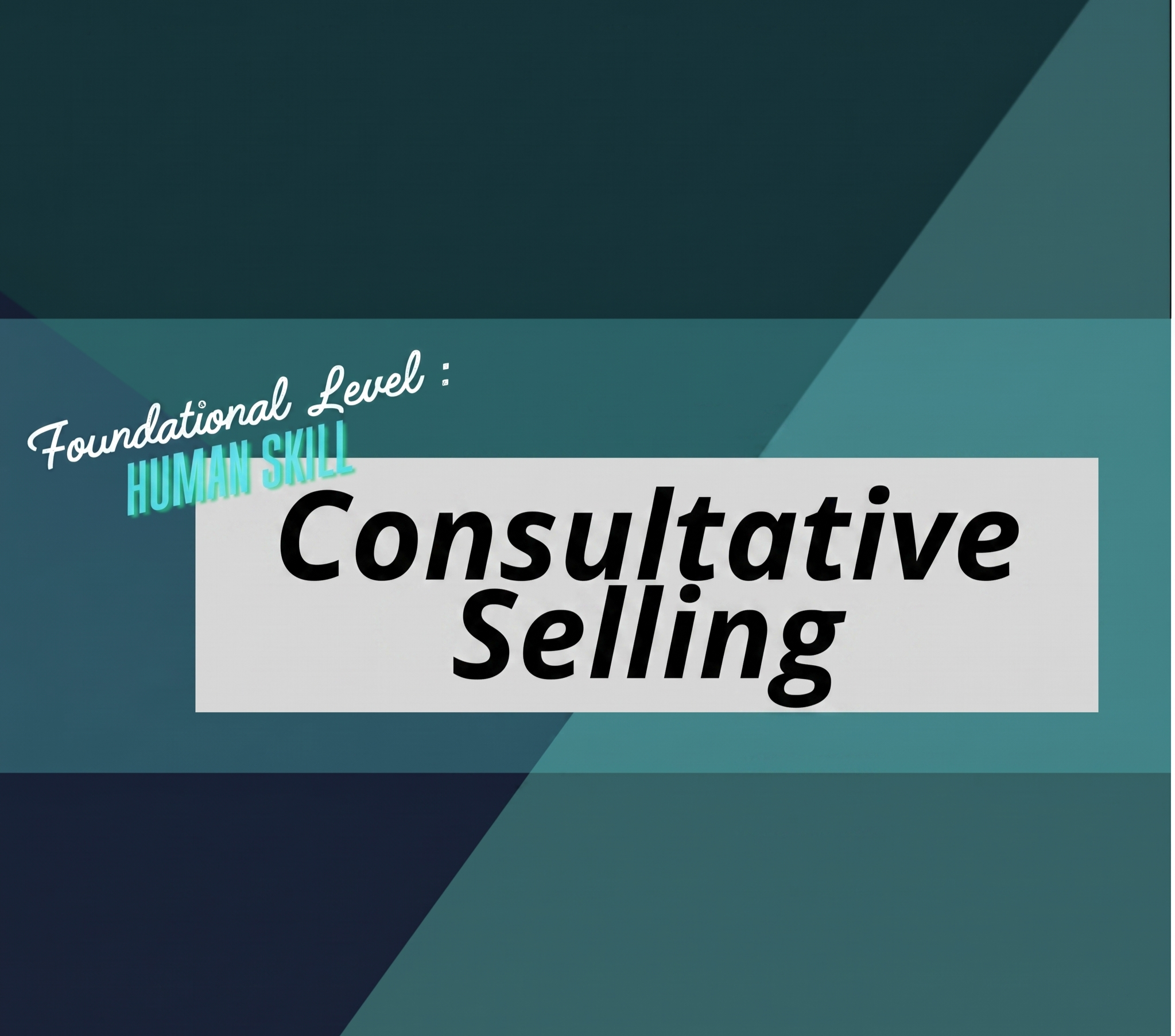 Consultative Selling