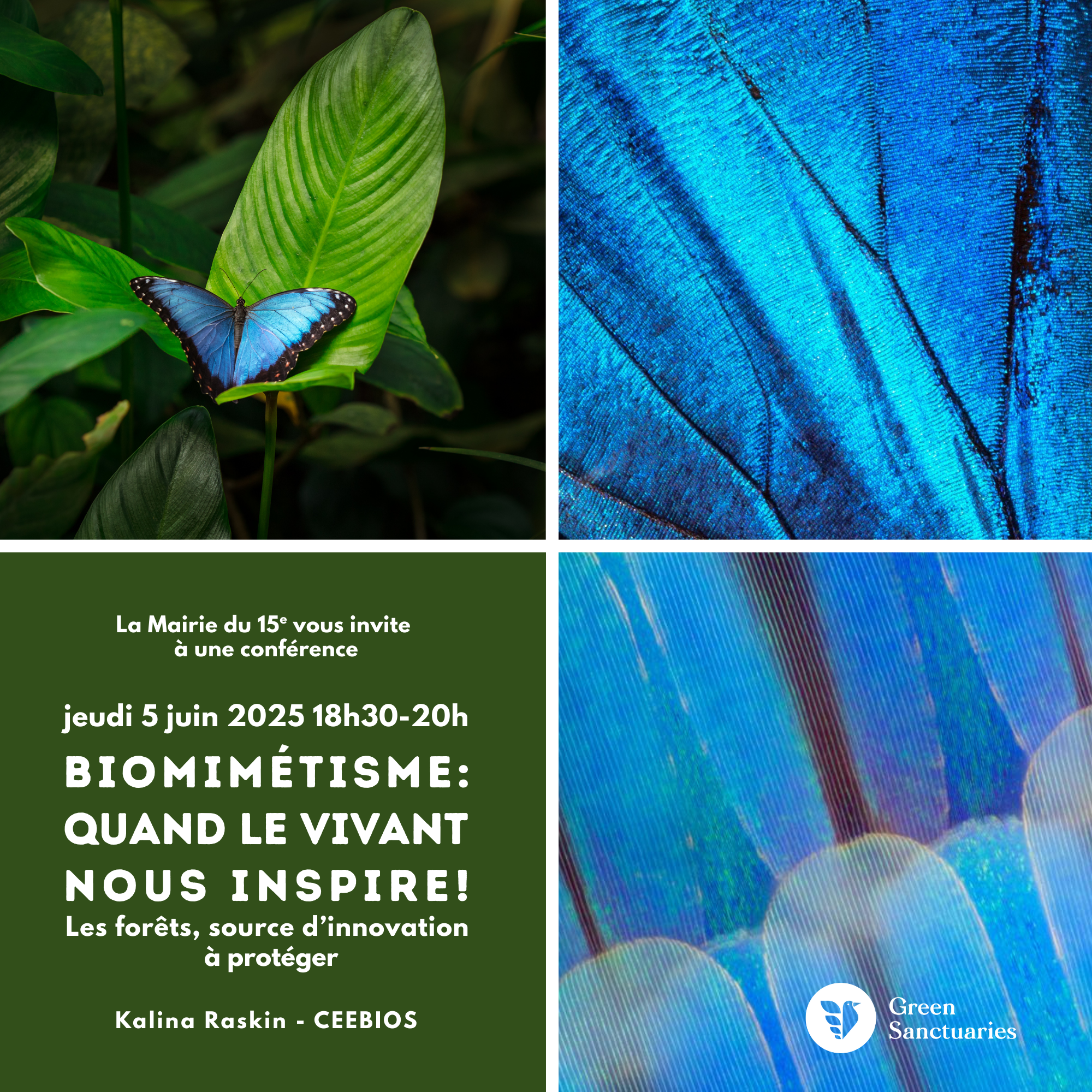 À vos agendas : vous êtes invités à une conférence exceptionnelle sur le biomimétisme
