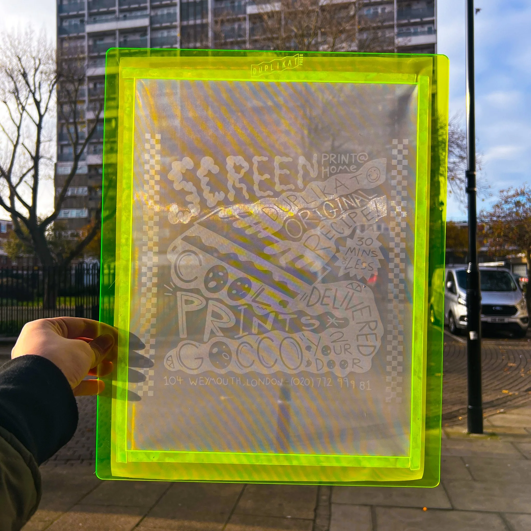 Gokko screen print kit with acrylic frame