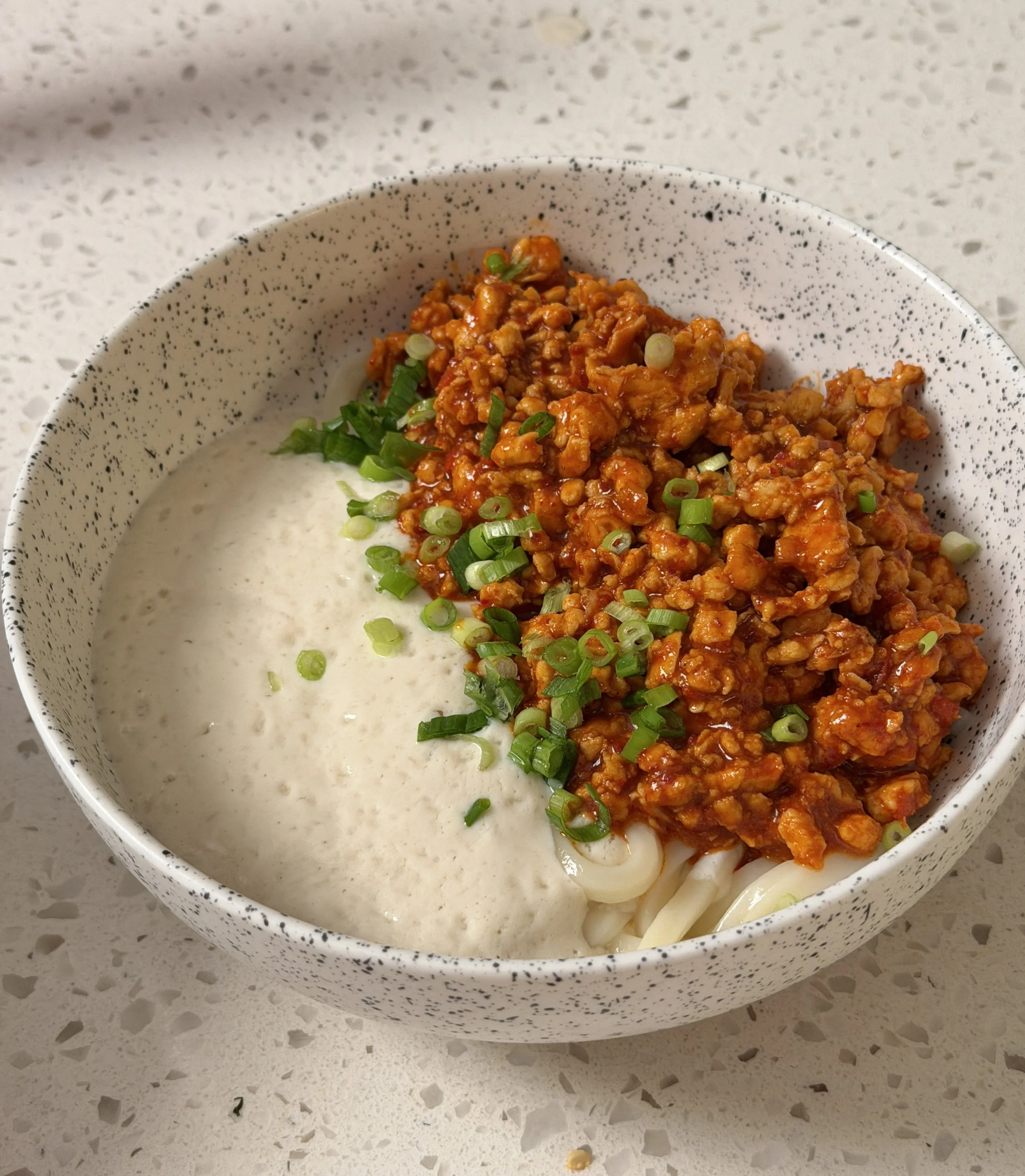 Creamy Tofu Buldak Udon