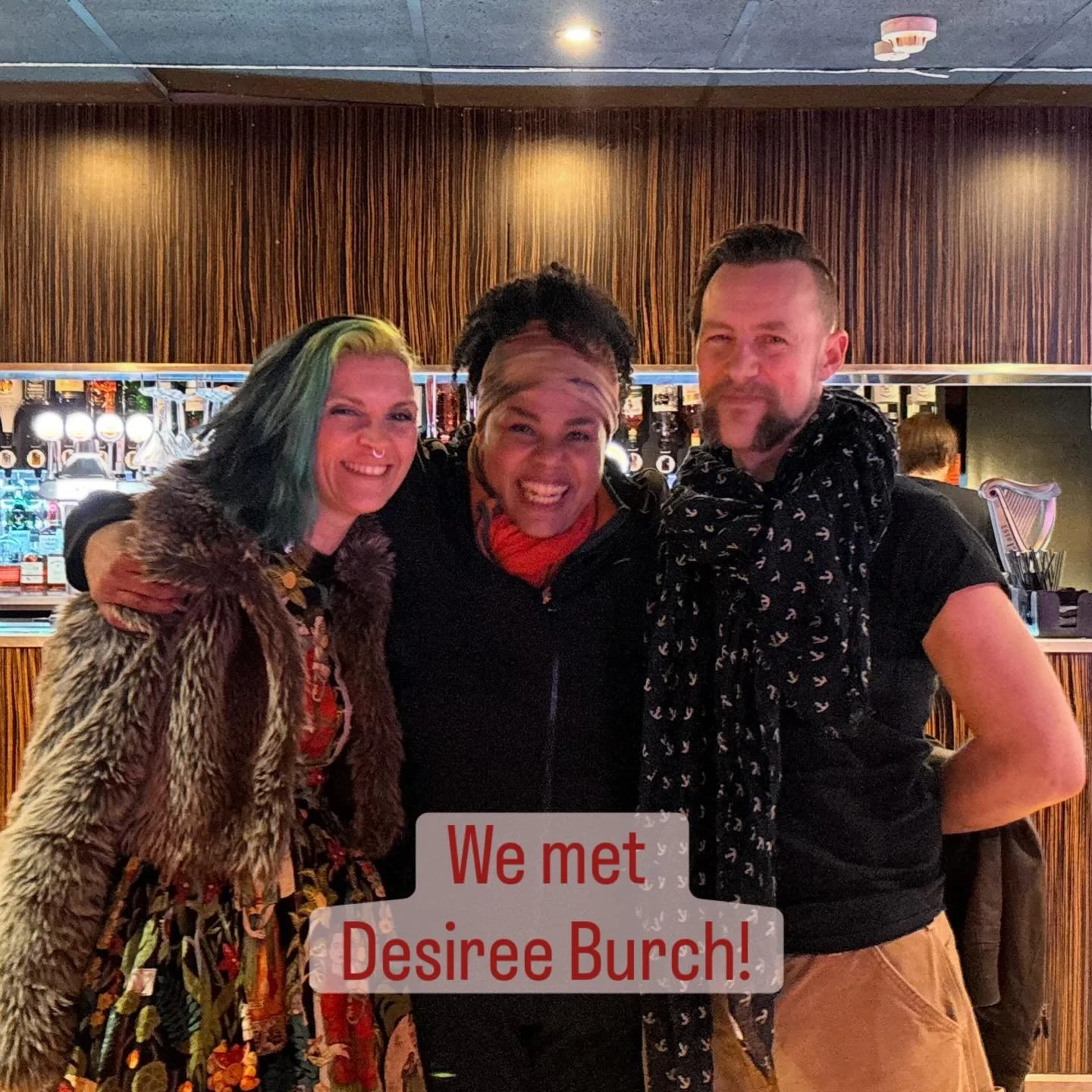 Scrap that&hellip; we didn&rsquo;t just meet the lovely Lady Burch, we got life advice and a hug from Her Awesomeness herself - @destheray ❤️ 

Desiree&rsquo;s energy is an incredible thing to behold in real life 🌟 Her show was so funny and scarily 