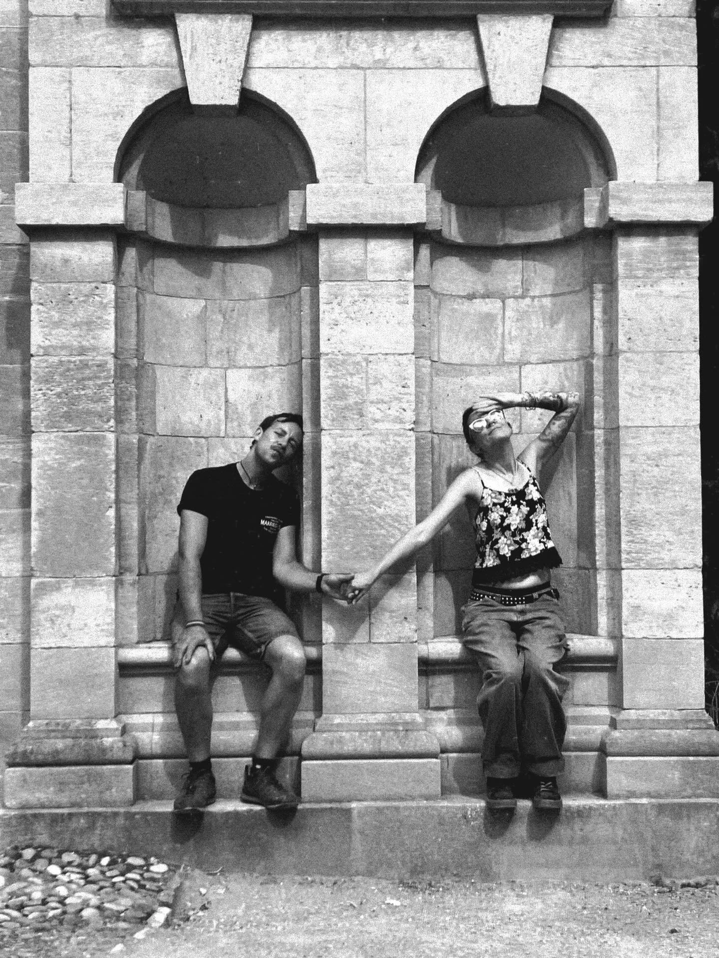 Just a pair of misunderstood arty types who have officially been hanging out, wreaking creative havoc together for 19 years today ❤️

#anniversary #artists #love