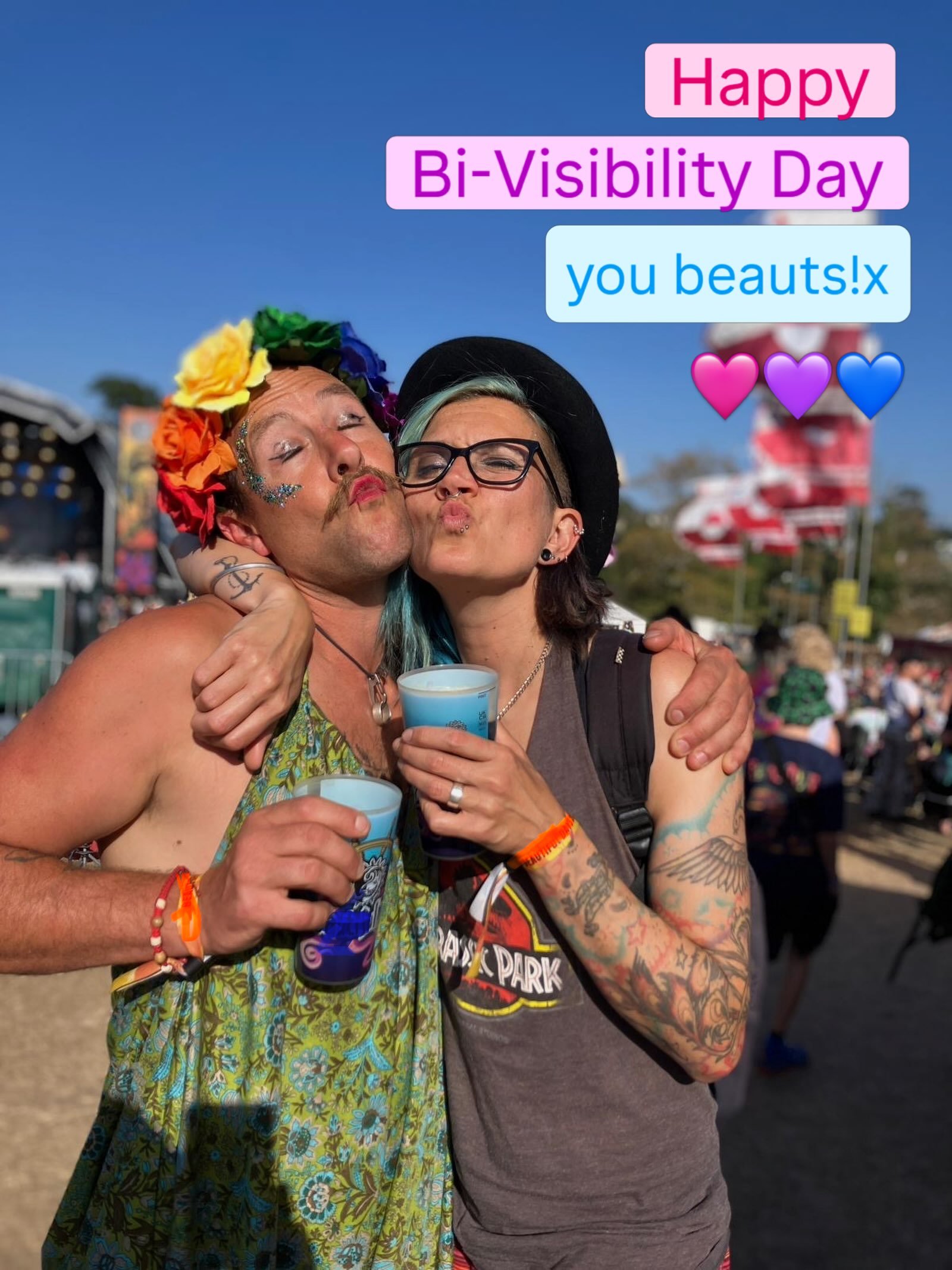 Sending love from us to you on this 
Bi-Visibility Day 🩷💜💙 x

#bivisibilityday