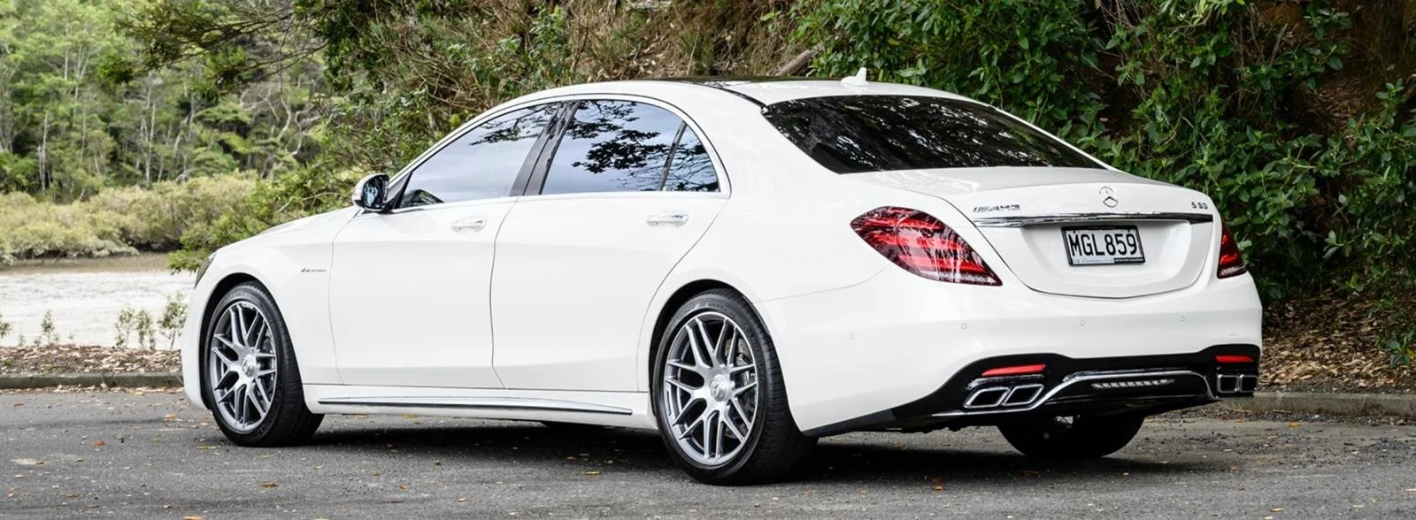 MGL859 2018 white Merc AMG S63 back.jpeg