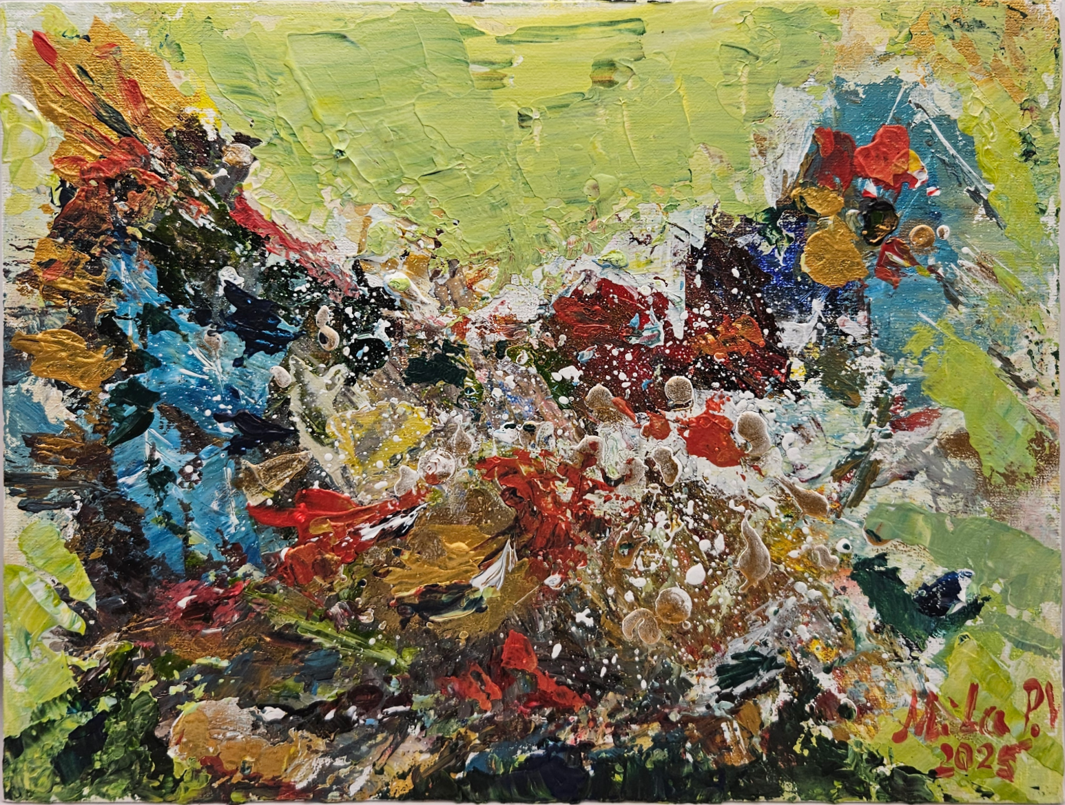 Chicken or Egg (Unique Medium - 24cm x 30cm - 600 EUR - Latvia) Ludmila Polakova - Verbicka