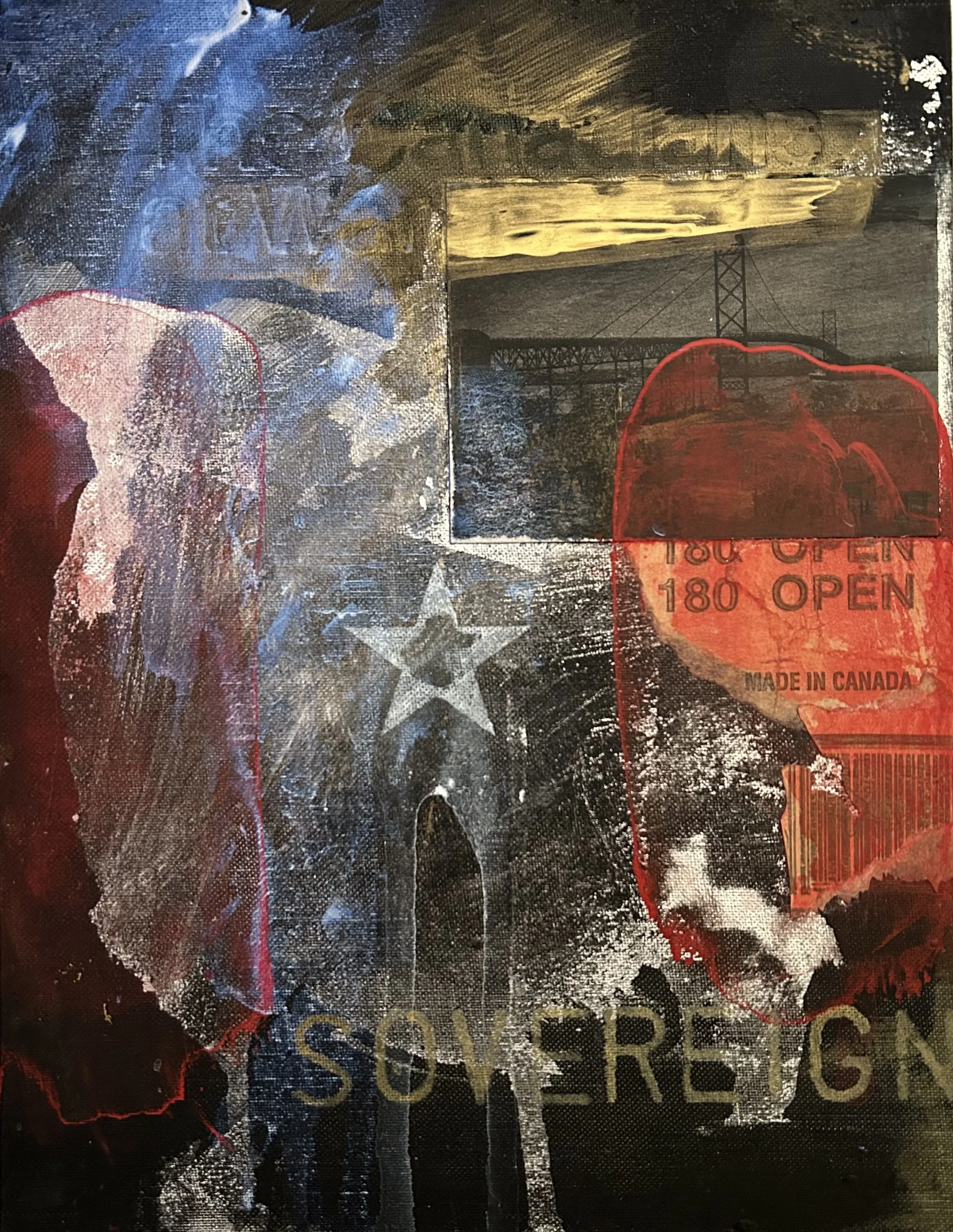 Sovereign (Mixed Media - 10" x 8" x 1/4" - $170 CAD - Canada) Donna Kwasnicki