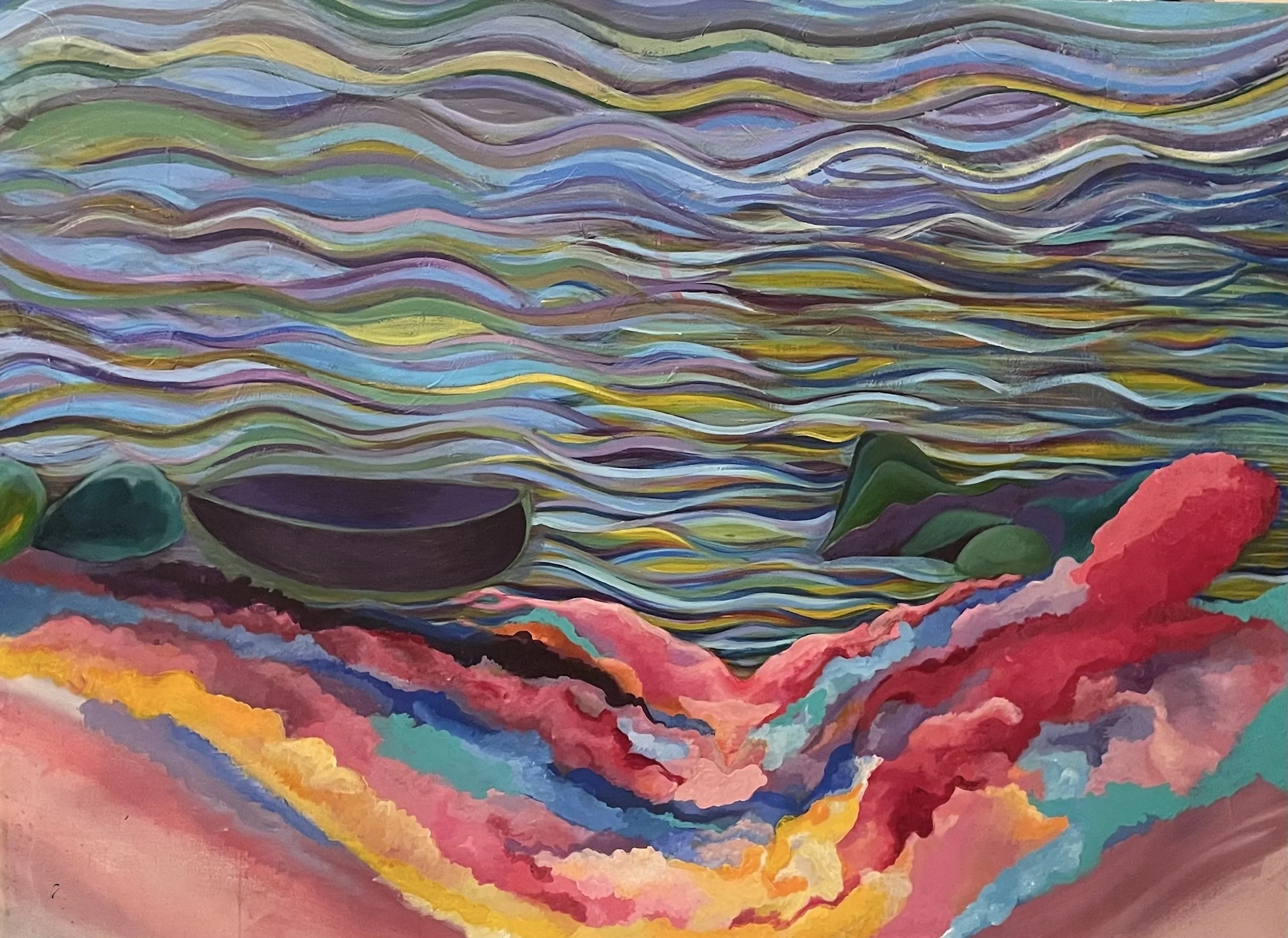 Movement (Painting - $800 - 29' x 2ft) - Bita Pejman