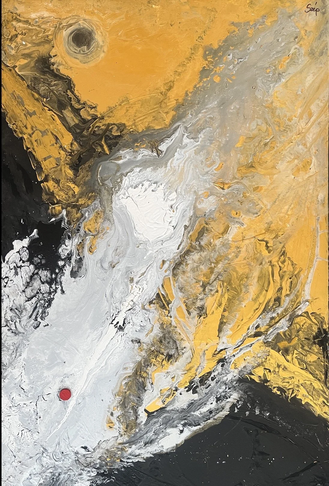 Sublimation for trauma (Painting - 100cm x 60cm x 0.3cm - $1500 - Hungary) Szép