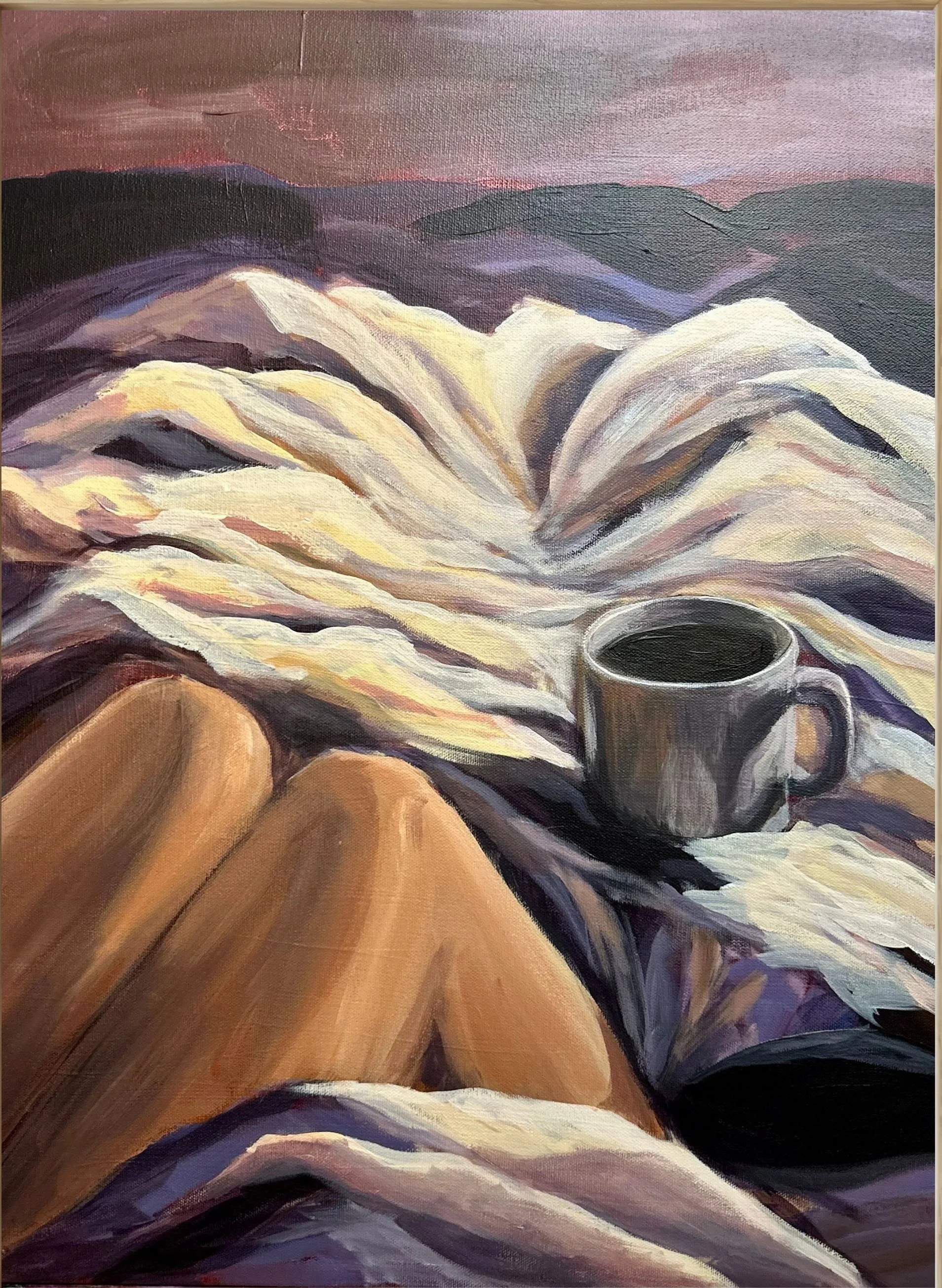 Before Anything Else (Painting - $1050 - 18 x 24 x 2) - Tia Long