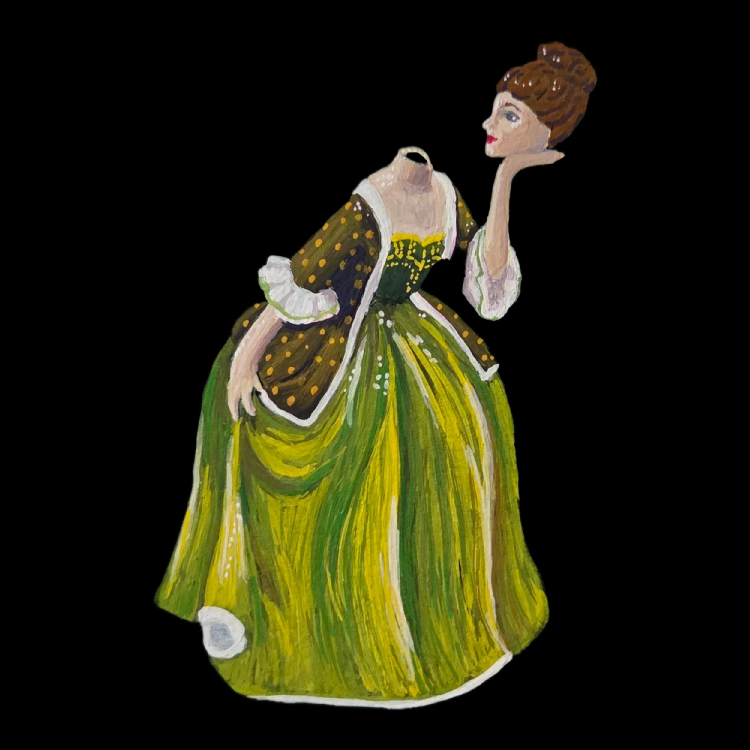 Self Reflection (Painting - $80 - 3.5" x 3.5") - Sarah Scarr