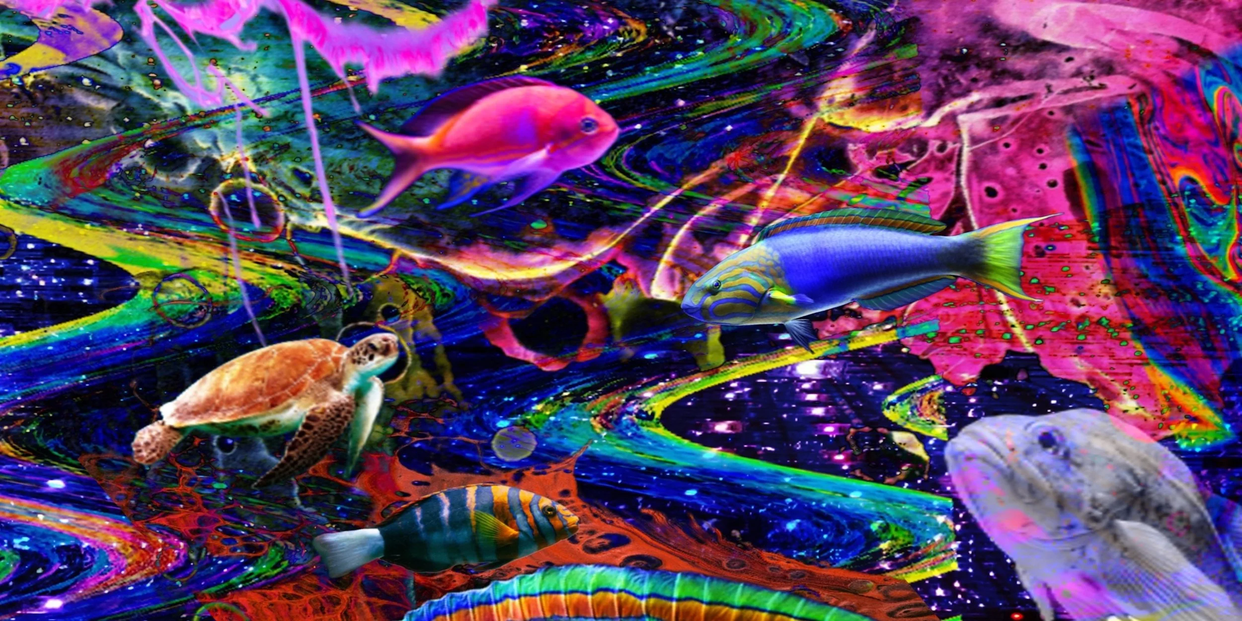 Ocean City (Digital Art - 12" x 24" - USA) Jessica Kramer