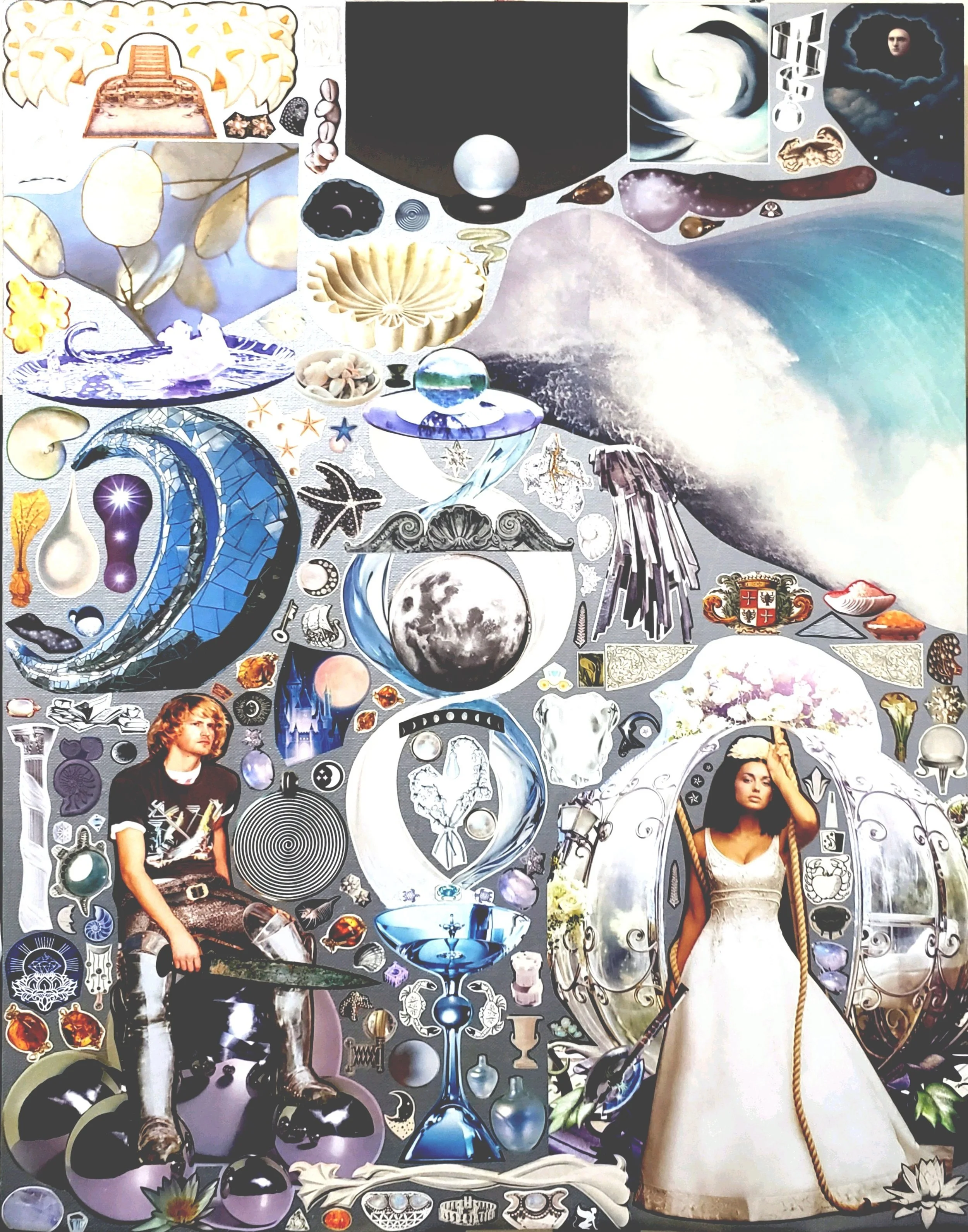 Cancer (Mixed Media - 24" x 18" x 1" - $5000 CAD - Canada) Karen Perry