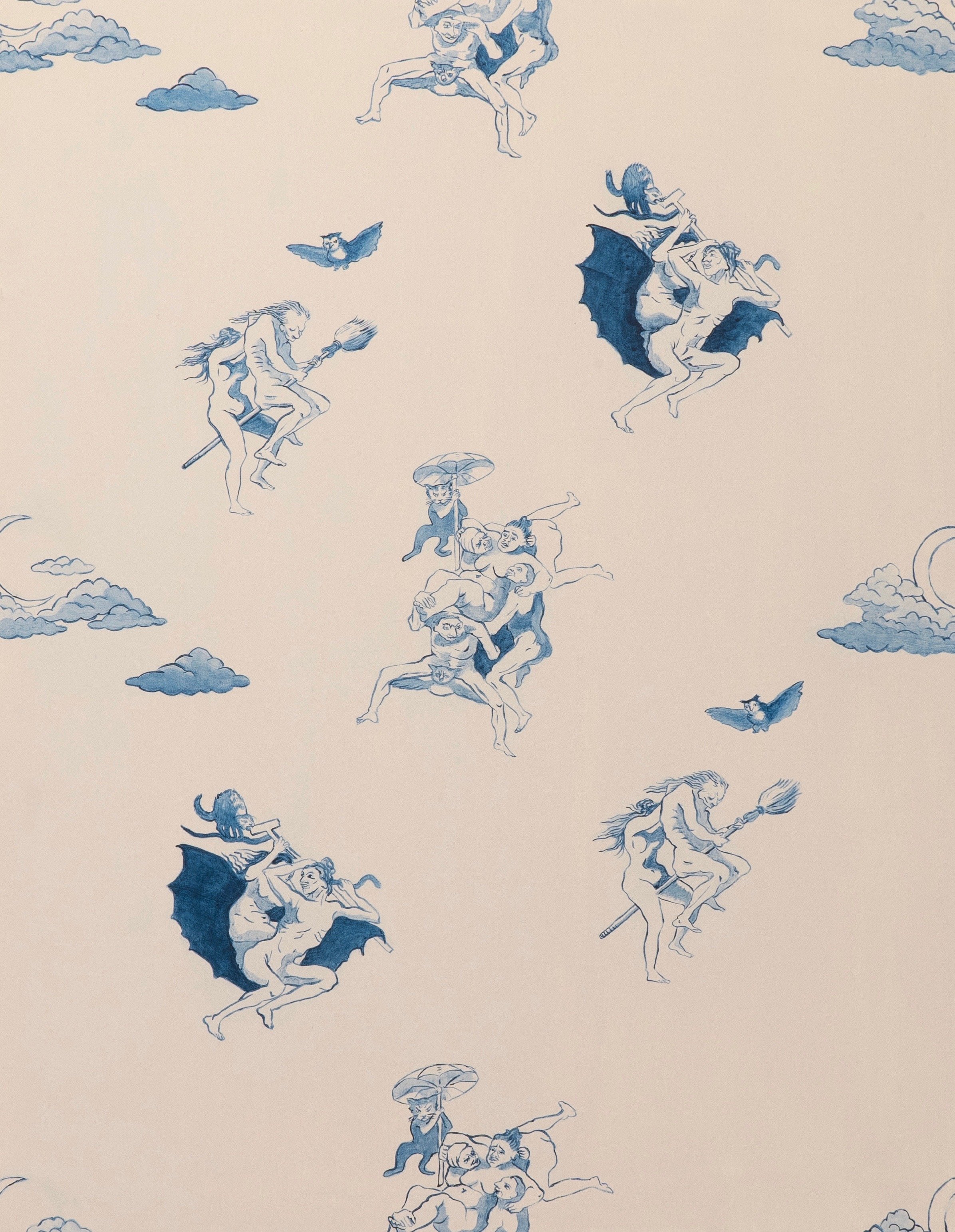 TOILE DE SORCIERES II (Painting - 90cm x 70cm x 1cm - 1200€ - Italy) Margherita Zapf