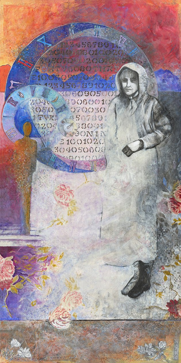 The Colours of Love (Mixed Media - 60" x 30" x 2" - $2,500 - Canada) - Betty Kovacic