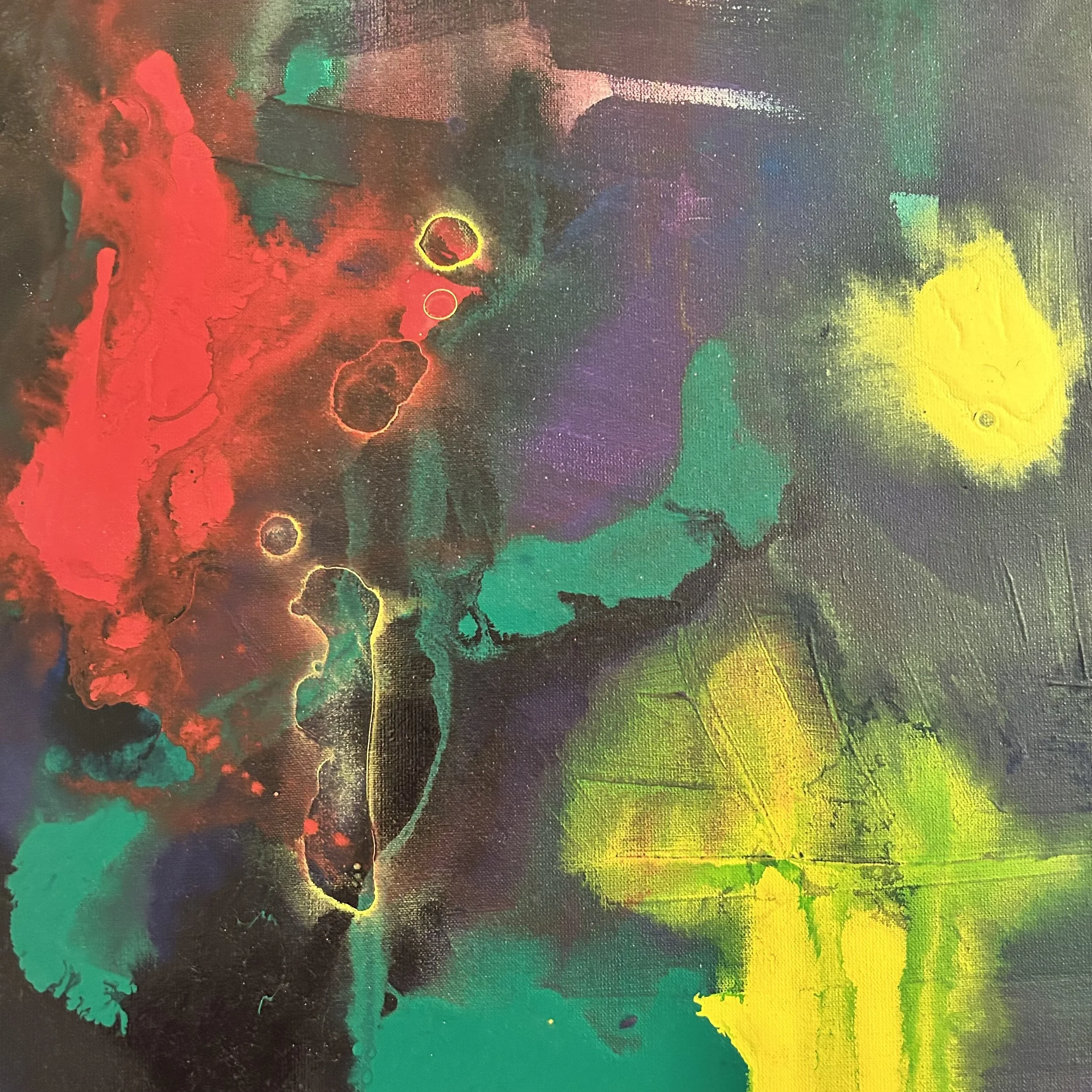 Sarvam "Everything" (Painting - $444 - 14 x 14 x 2 inches) - Punam Sawhney