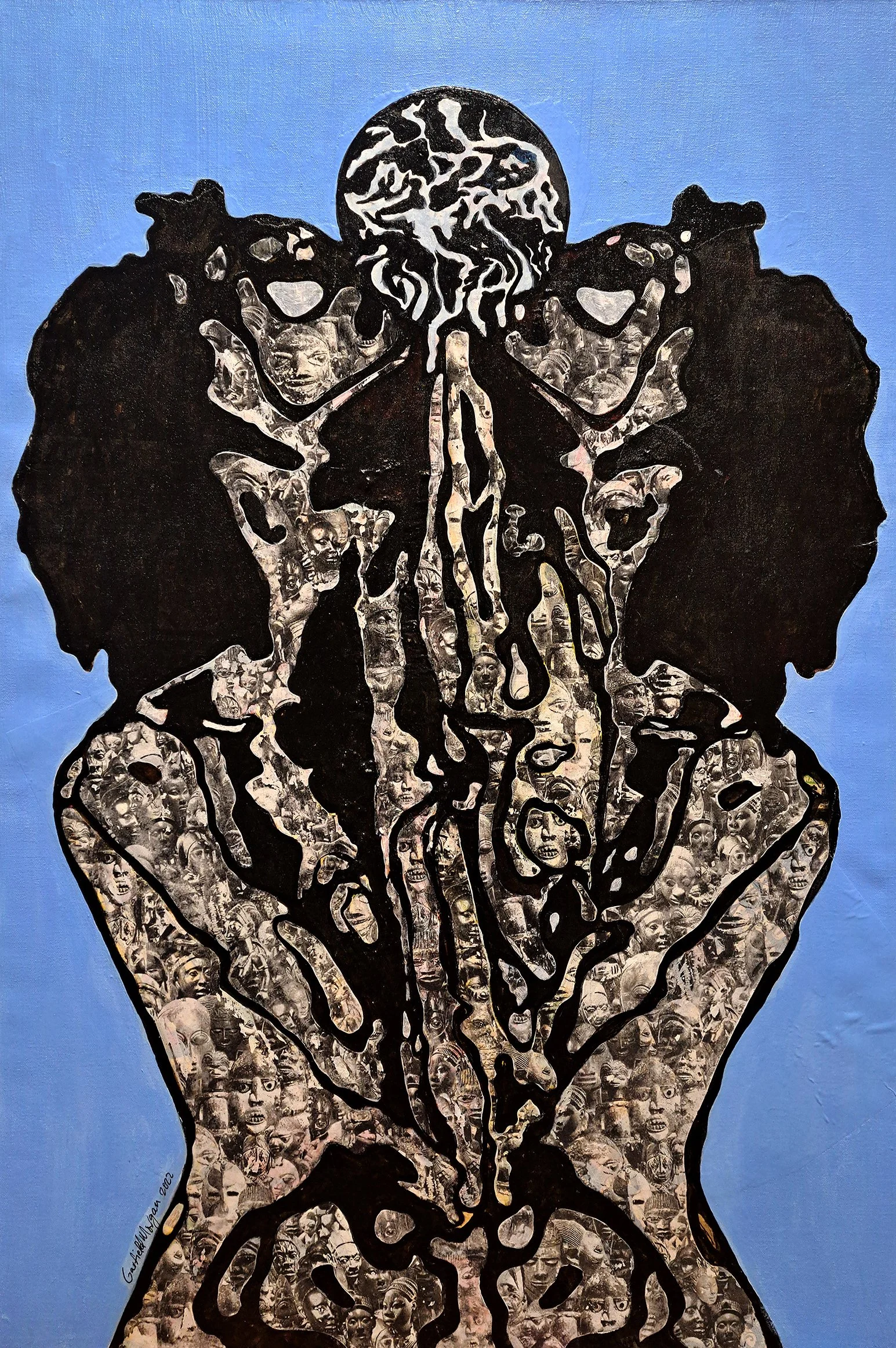 Mystical Beings (Mixed Media - 35.5in x 24in x 2in  - $3500 CAD - Canada) Garfield Morgan