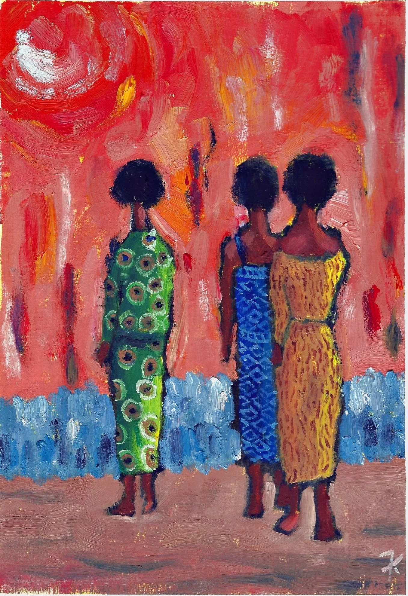 Africa (Painting - 10" x 6.75" - $150 CAD - Hong Kong) Charles Ng