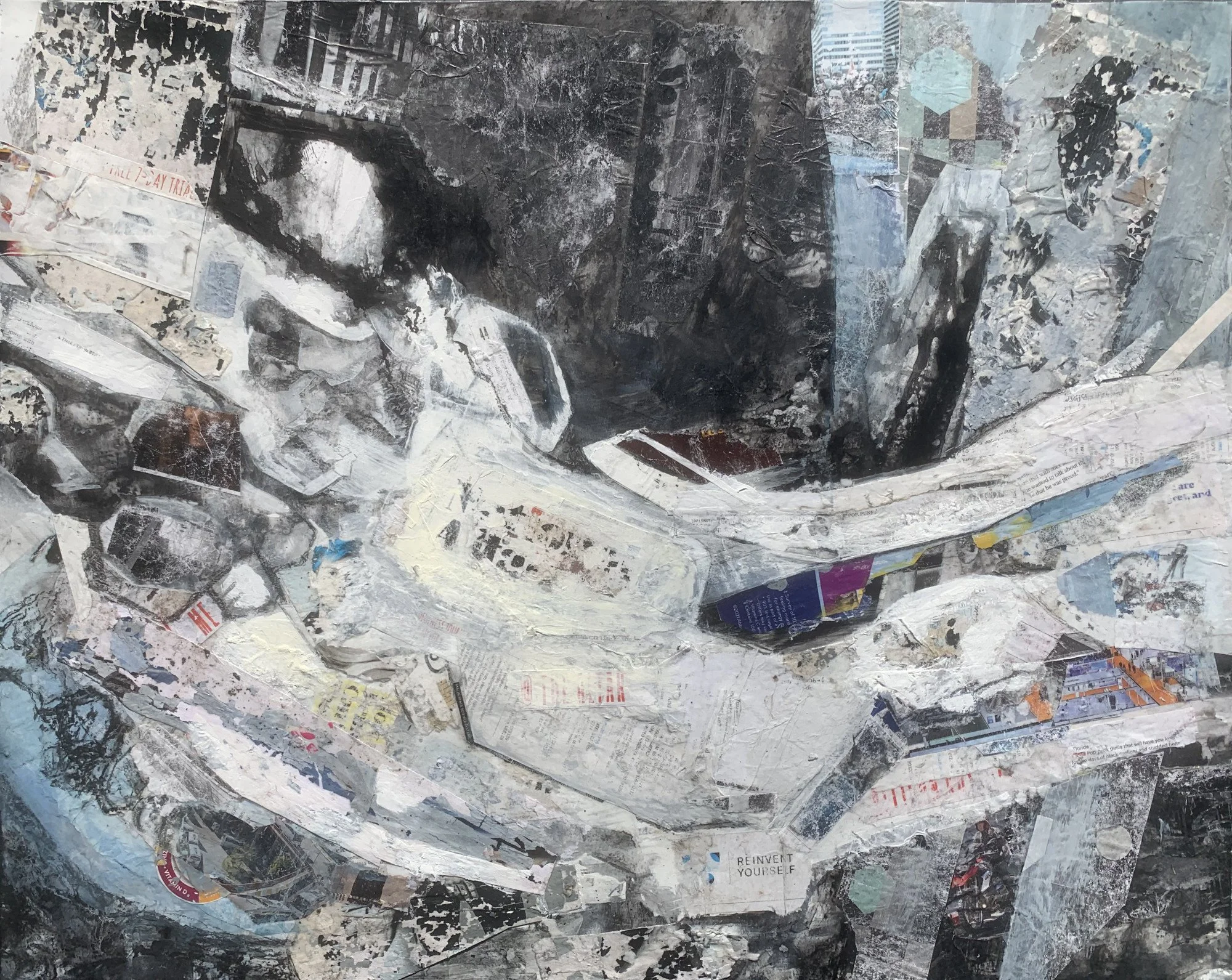 Reinvent Yourself (Mixed Media - 19" x 24" x 0.02" - $2000 USD - USA) Brett Nickell