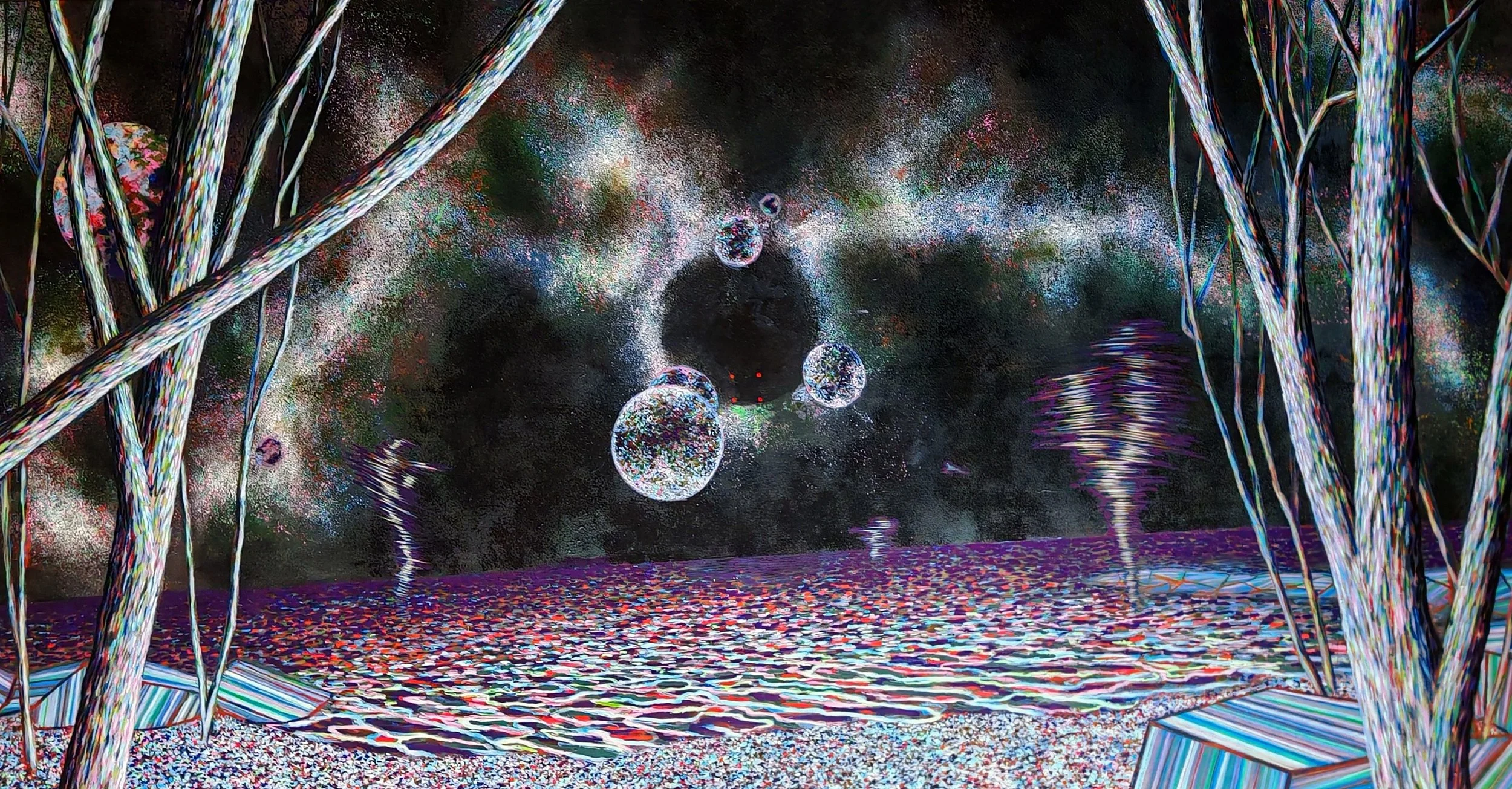 First Encounter (Painting - 31.5 in x 47.25 in x 1.20 in - 1000,00€ - Croatia) Jelena Tucak