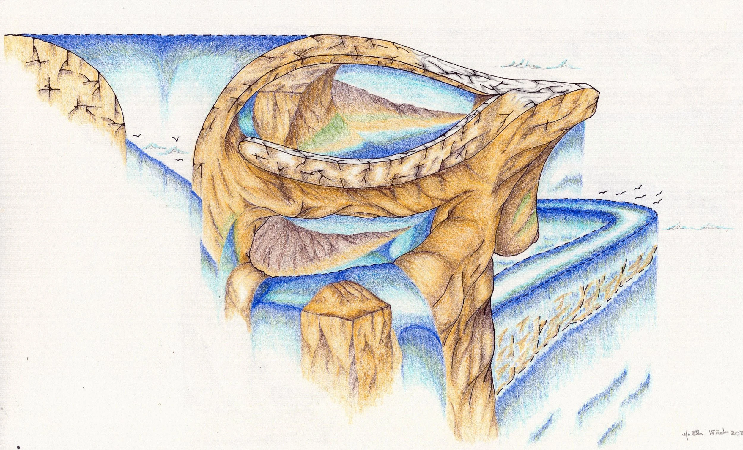 Fantasy 13 (Mixed Media - 11 x 14 inches - $500 USD - USA) Norm Ellis