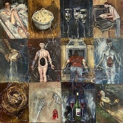 Home (Painting - 32" x 32" - $3,000 USD - USA) Helen Burgos