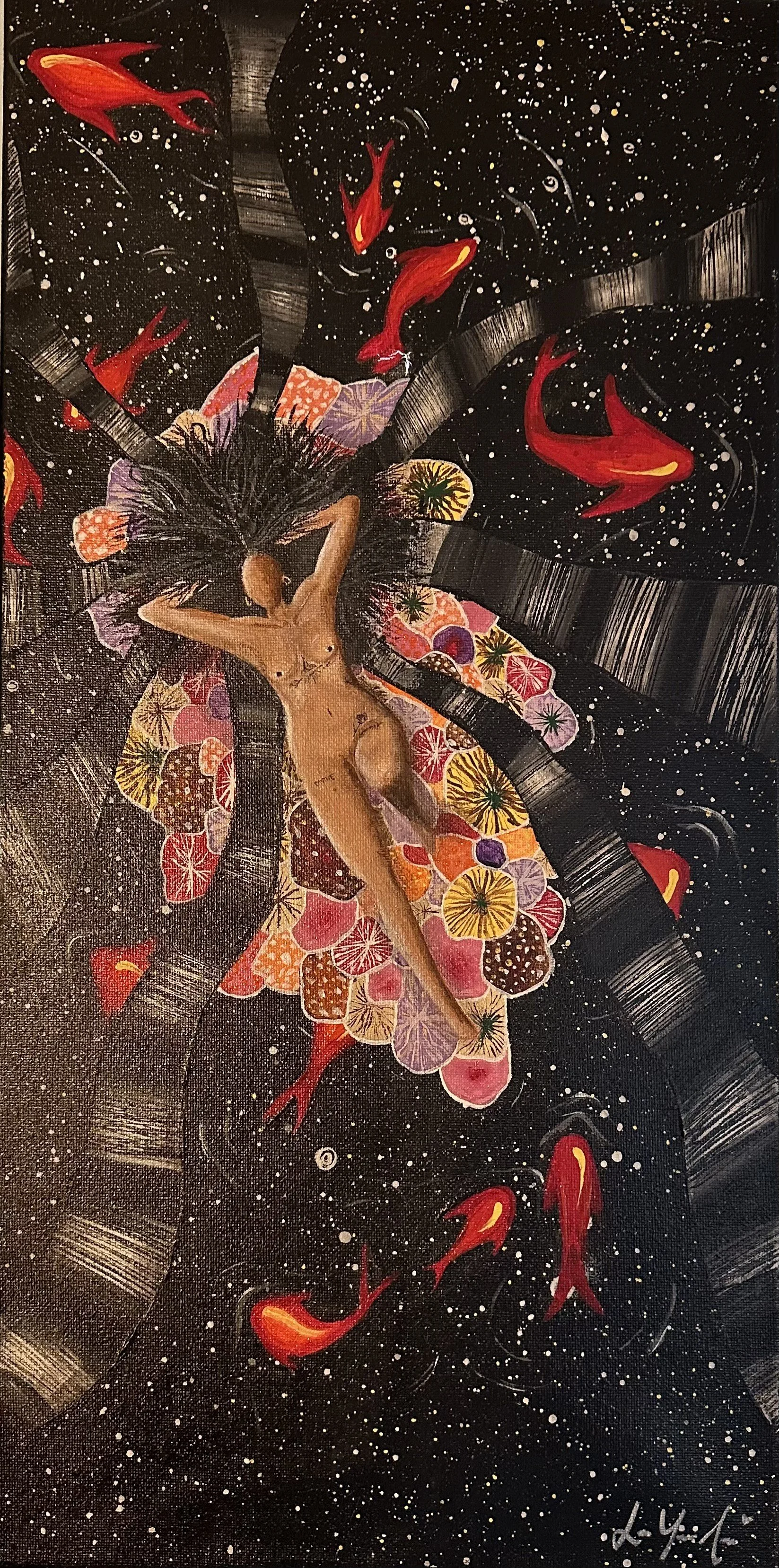 Self Portrait #1 (Painting - 10" x 20" - $125 USD - Canada) Paula Bulux