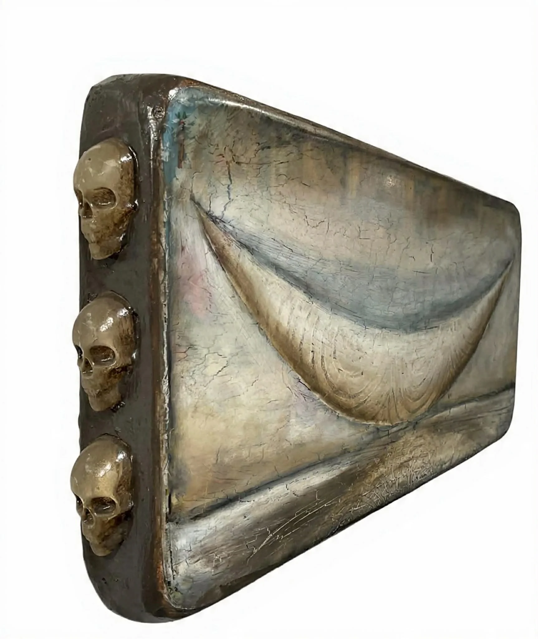 Ghost Ship for the Fool (Mixed Media - 8.5" x 19" - $1700 USD - USA) Steve Jensen