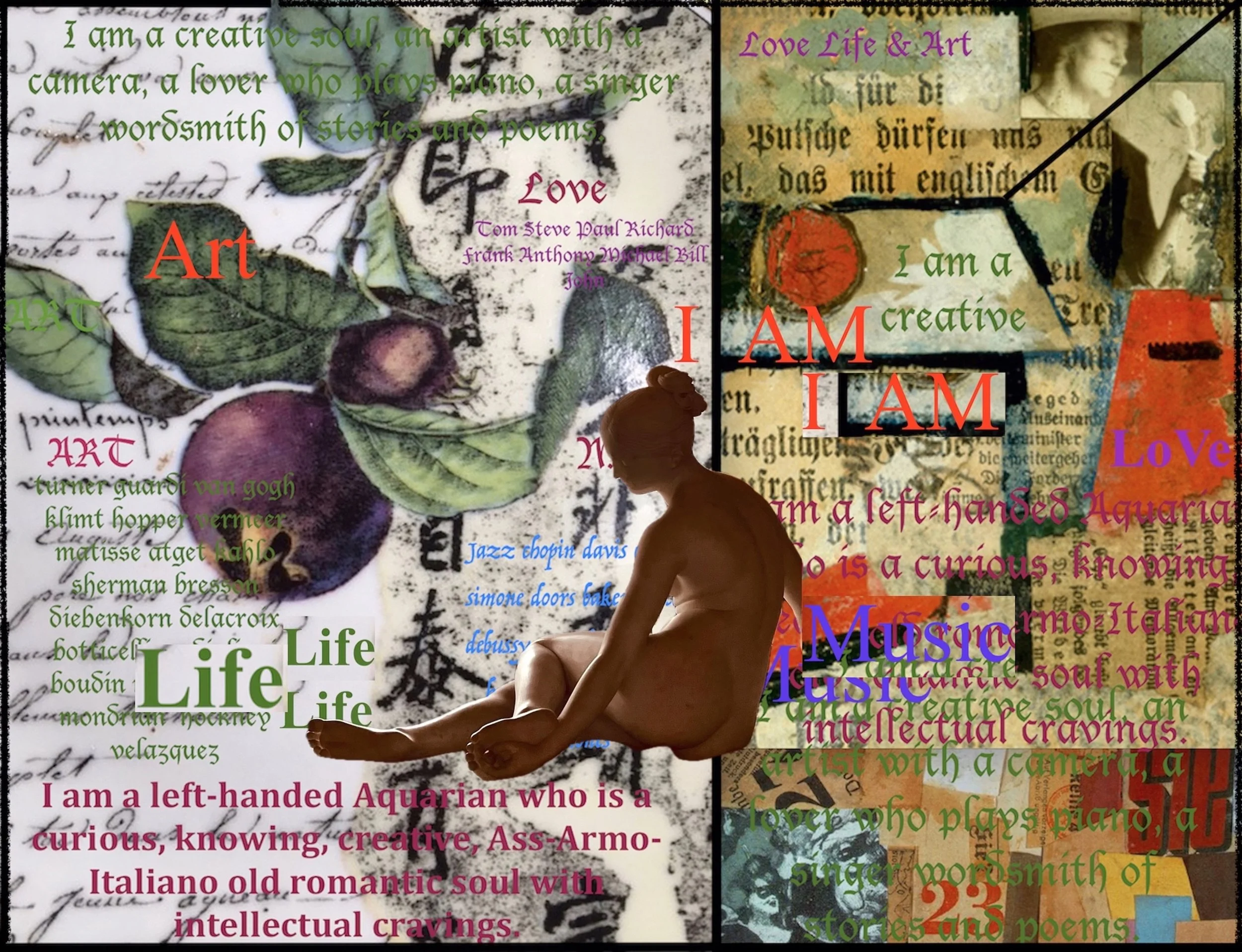 Love Life Art (Mixed Media - 18" x 24" - USA) Karen Safer