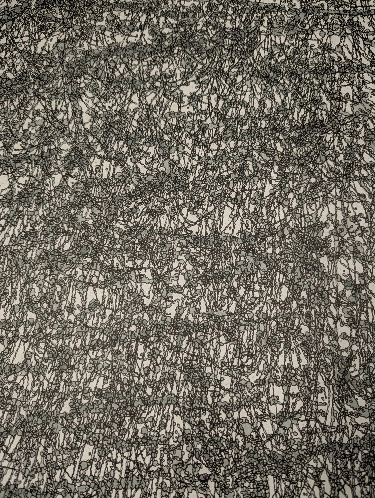 Cascade #1 (Drawing - 11" x 14" - $700 USD - USA) - A.T. Heyer