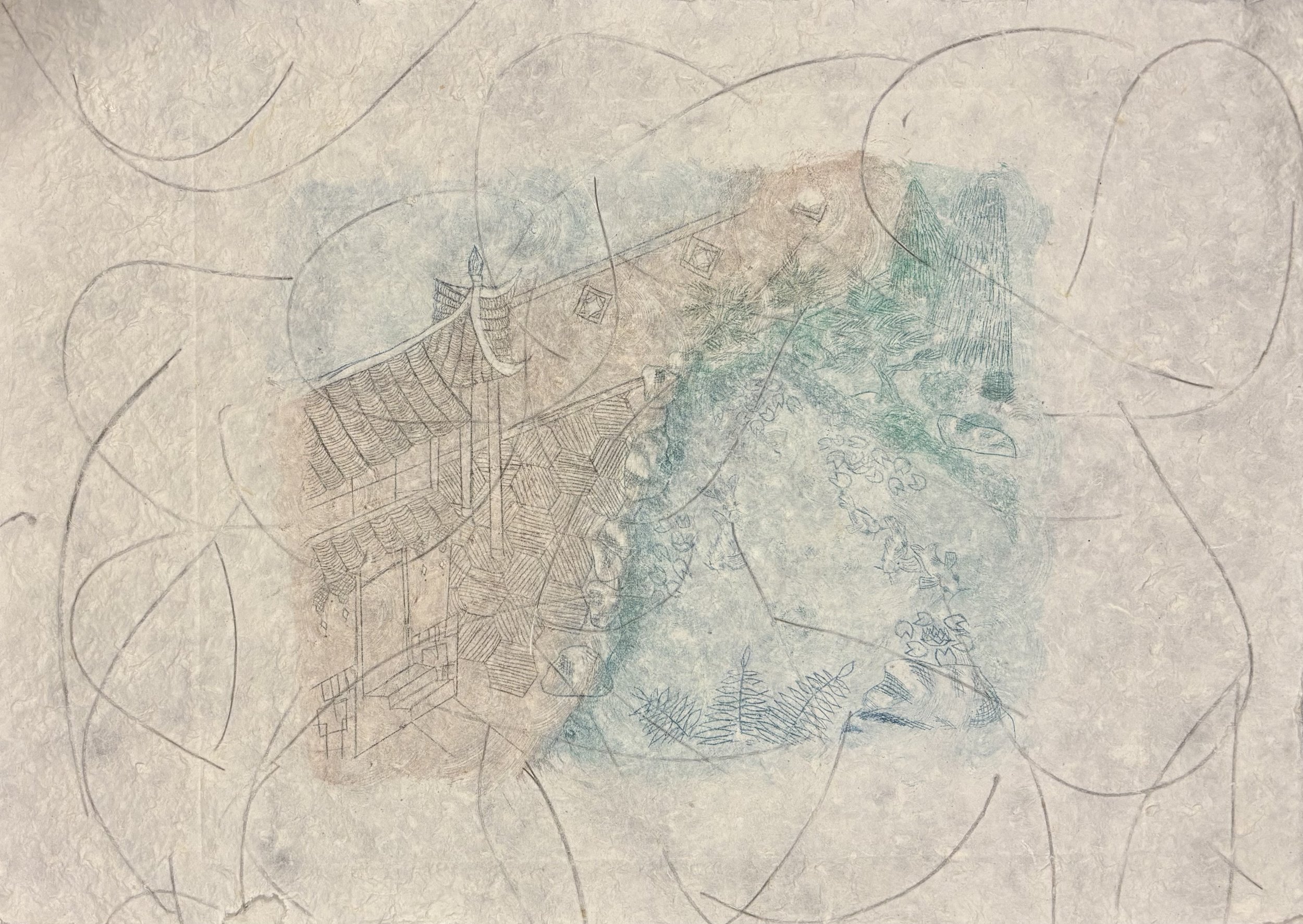Peace Becoming (Printmaking - 16” x 22” - $220 CAD - Canada) Angela Chou