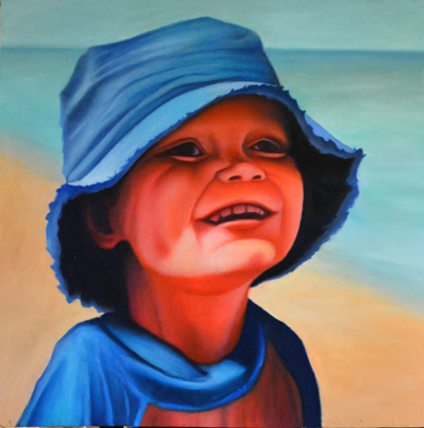 Looking Up Knowing Everything (aka Luke) (Painting - 24" x 24" - $1000 CAD - Canada) Todd Babensee