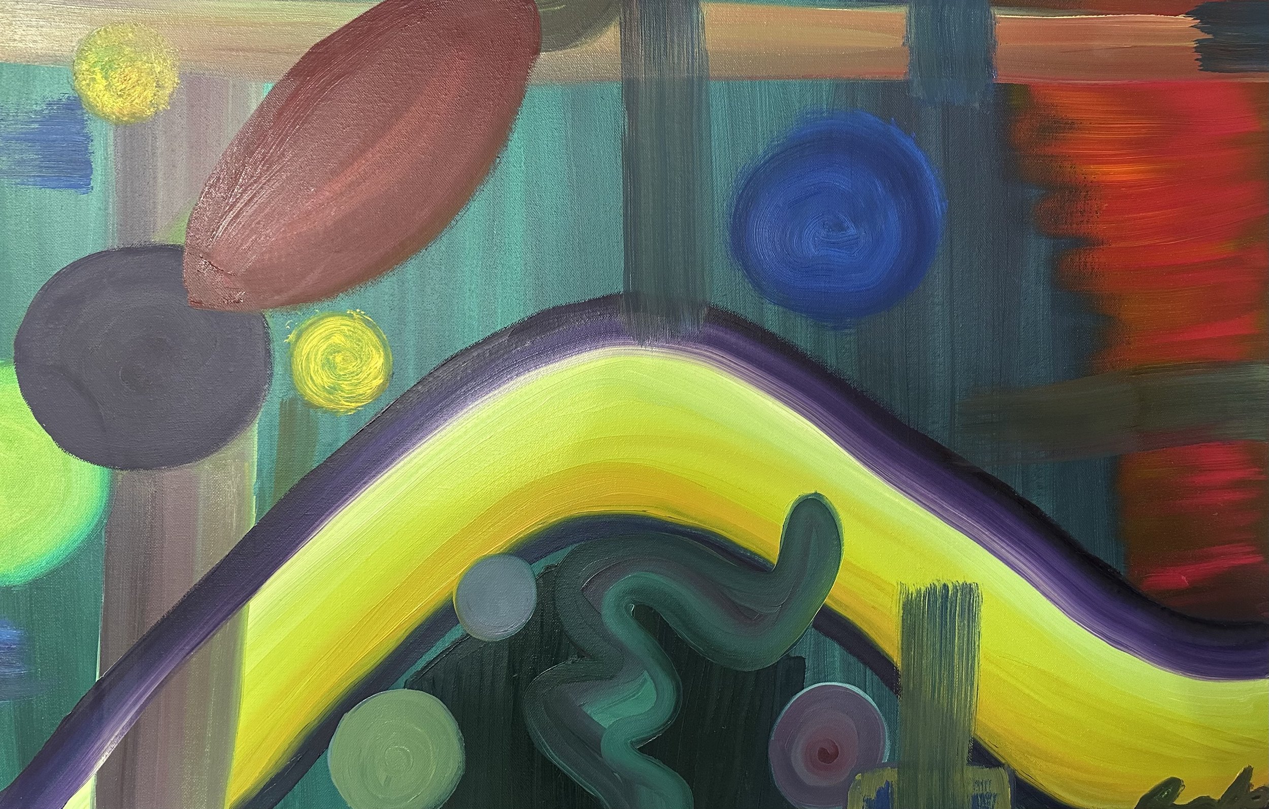 Space (Painting - 2ft x 3ft x 1.5” - $1200 USD - USA) Angelica Rodriguez