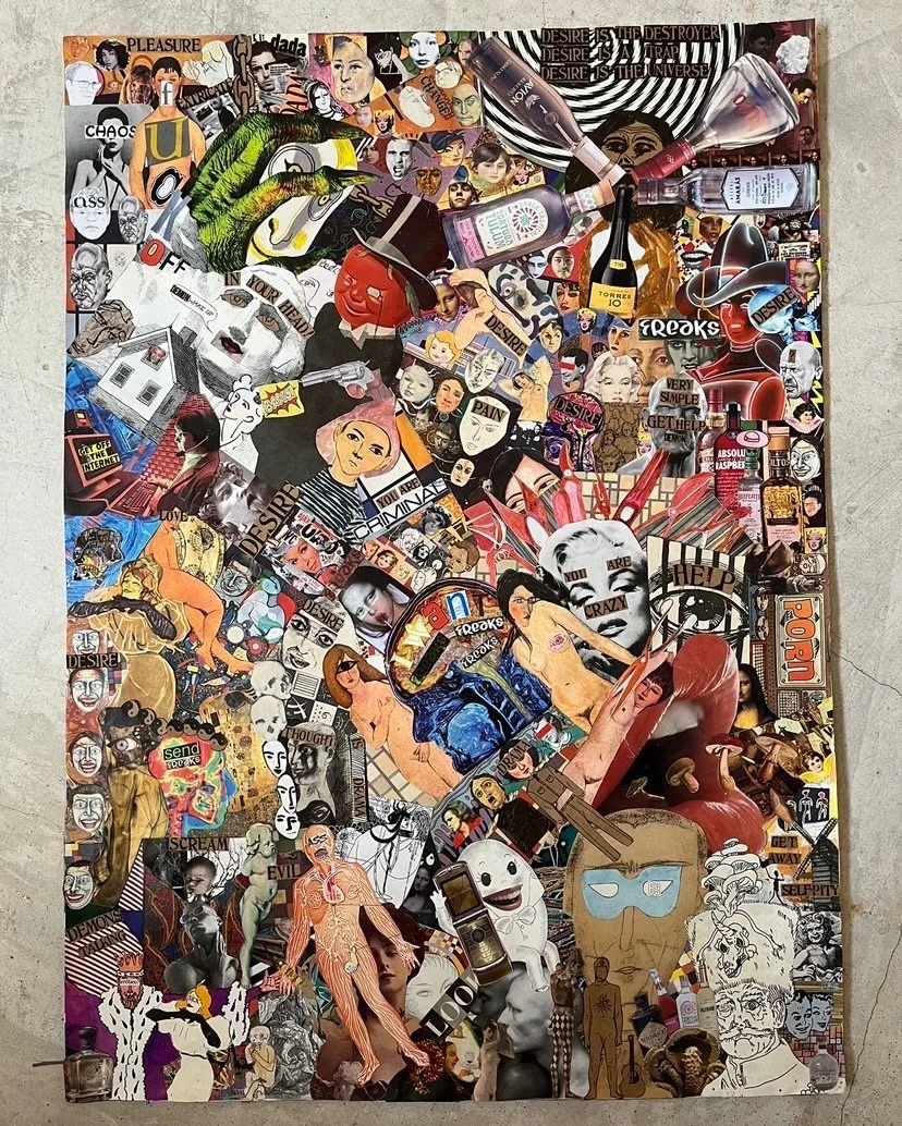 Freaks (Mixed Media - 24" x 36" - $4000 USD - USA) Taylor Papadakis