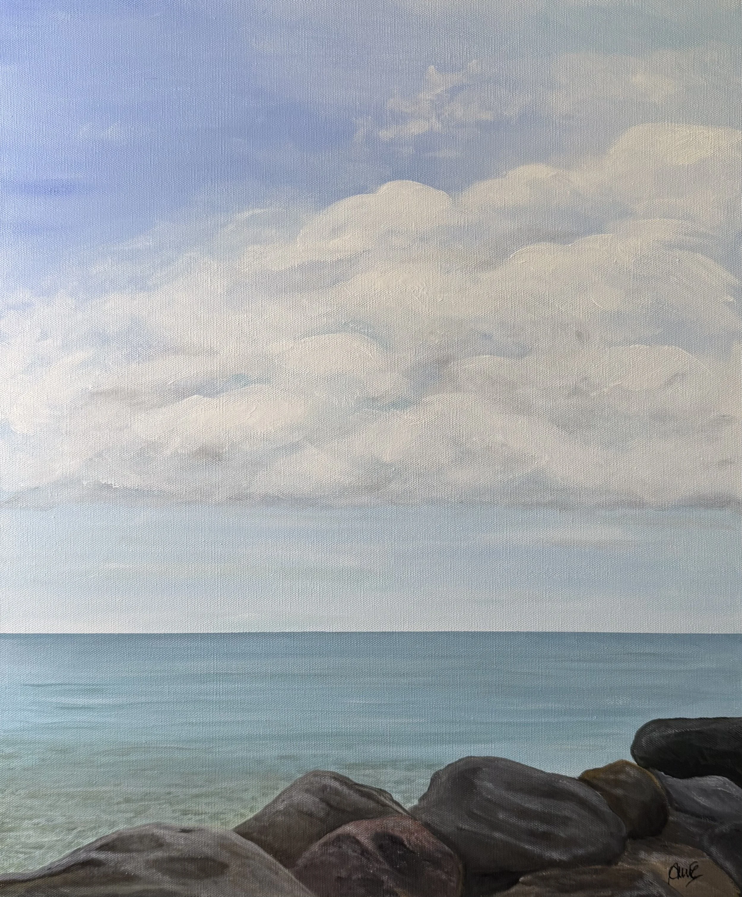 All Is Calm (Painting - $450 - 24” x 20” x 1.5”) - Anne Henvey
