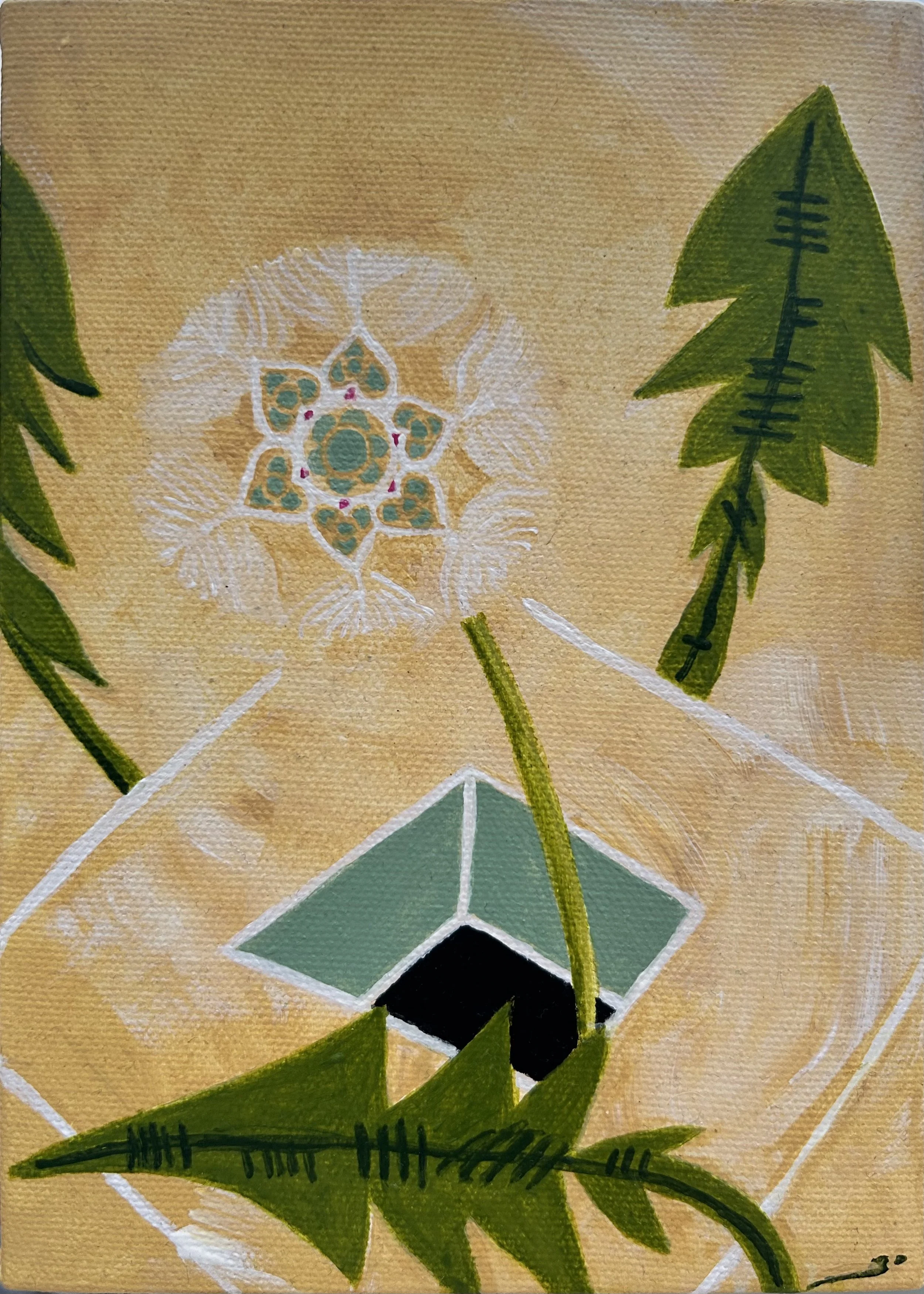 Agile/inert (Painting - $300 - 7 x 5 x 1.5) - Jennifer McBurnie