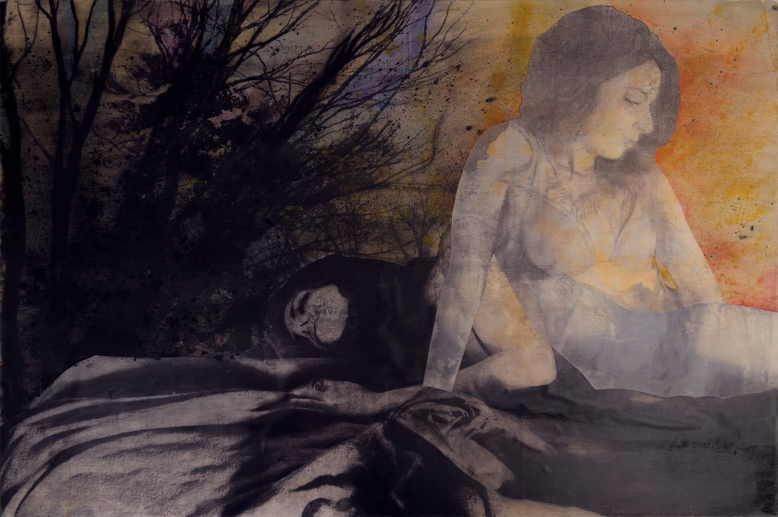 Evanescence (Mixed Media - 24" x 36" x 1.5" - $5,600 CAD - Canada) Carly Tyll