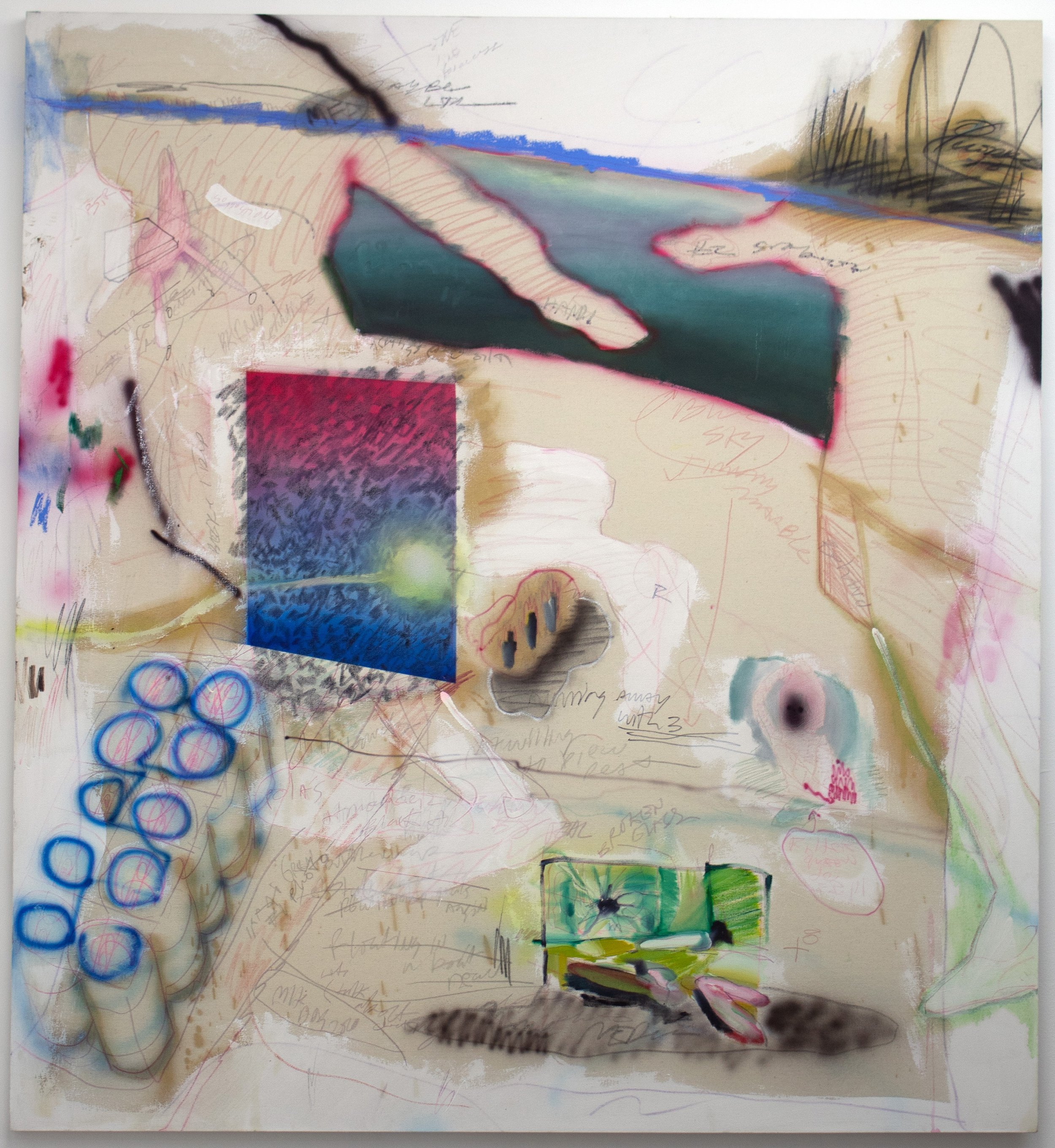 10pack and Twist (Mixed Media - 52" x 48" x 2" - $6500 USD - USA) - Nolan Flynn
