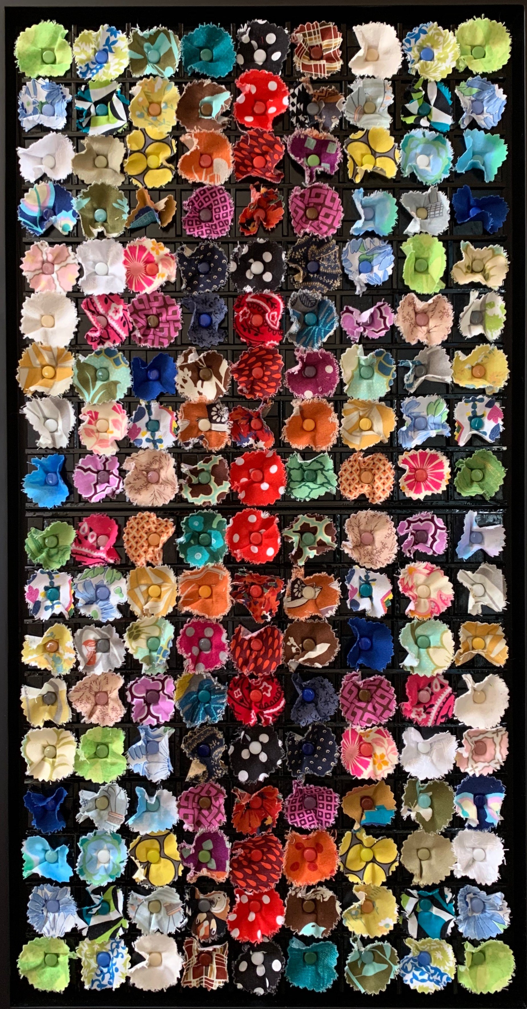 Frayed Nerves (Fabric and glass - 24" x 12" x 2" - $850 - Canada) - Patrizia Brasch