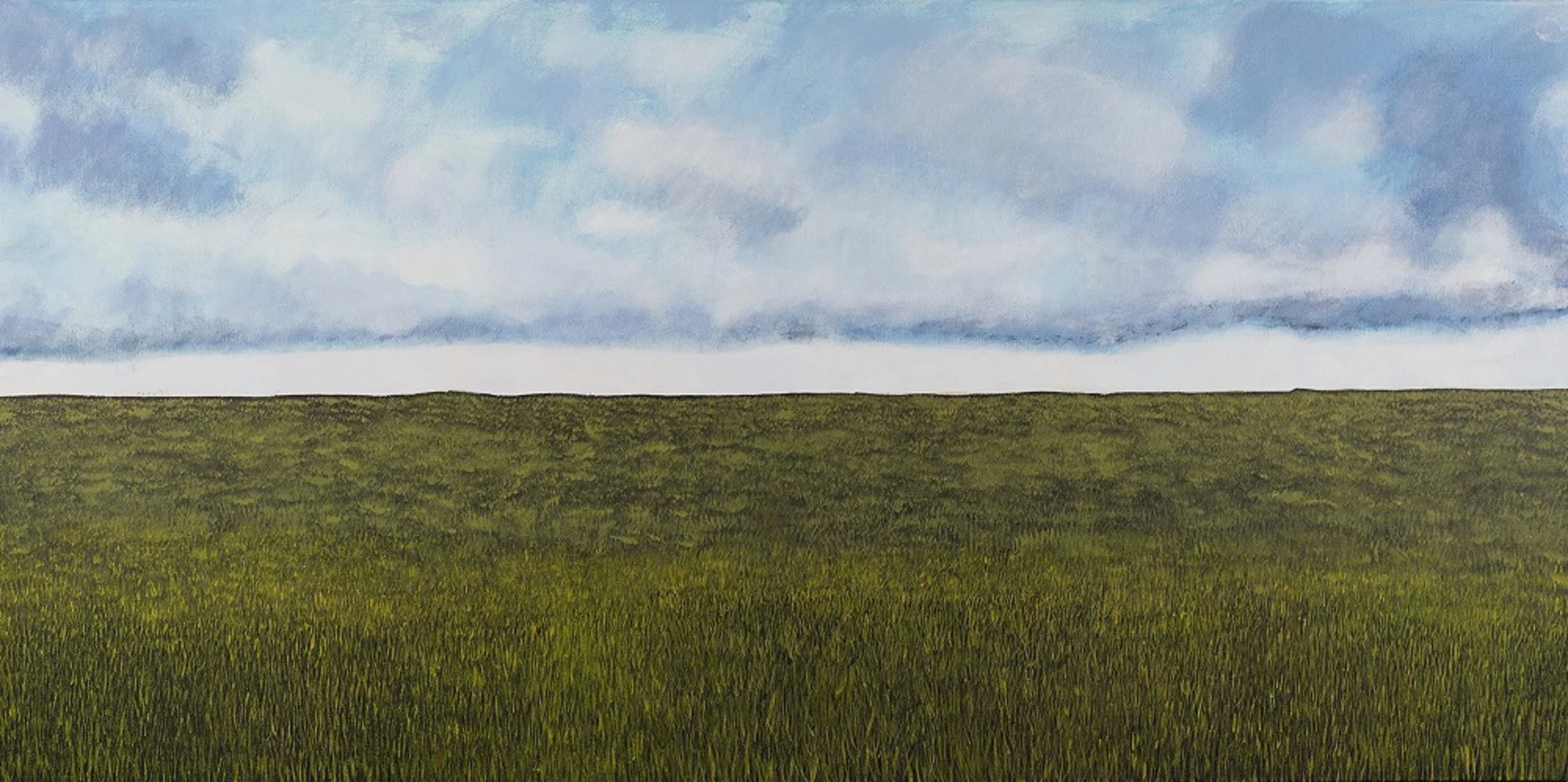 Morning Meseta (Painting - 24" x 48" x 1.5" - $1200 CAD - Canada) Denise Gracias